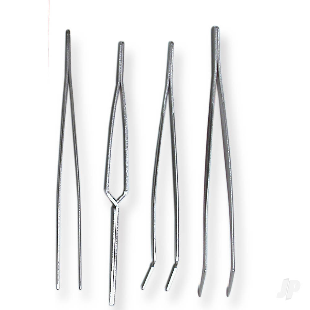4-Piece Stainless Steel Tweezers Set (PTW5000)-6