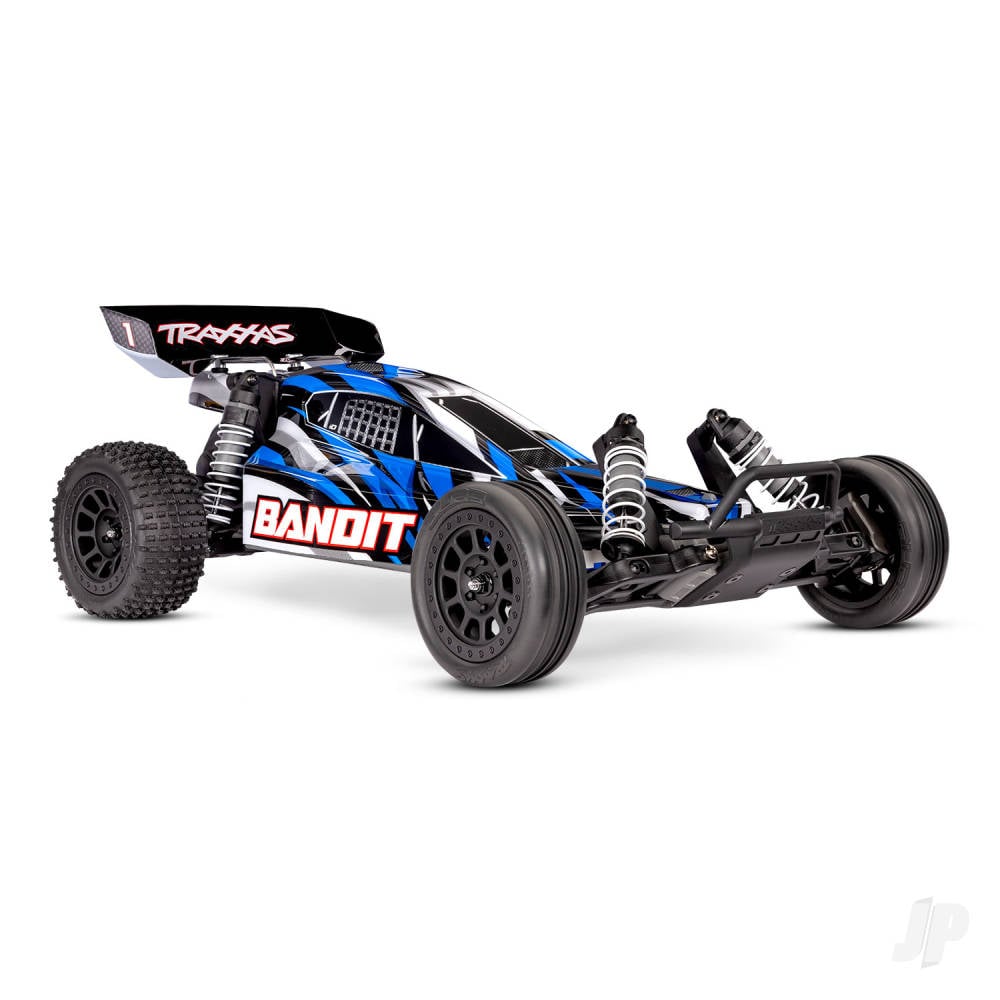 Traxxas Bandit HD 1:10 2WD RTR Buggy, BlueX (+ TQ 2-ch, XL-5, Titan 550, 7-Cell NiMH, 4A USB-C Charger)