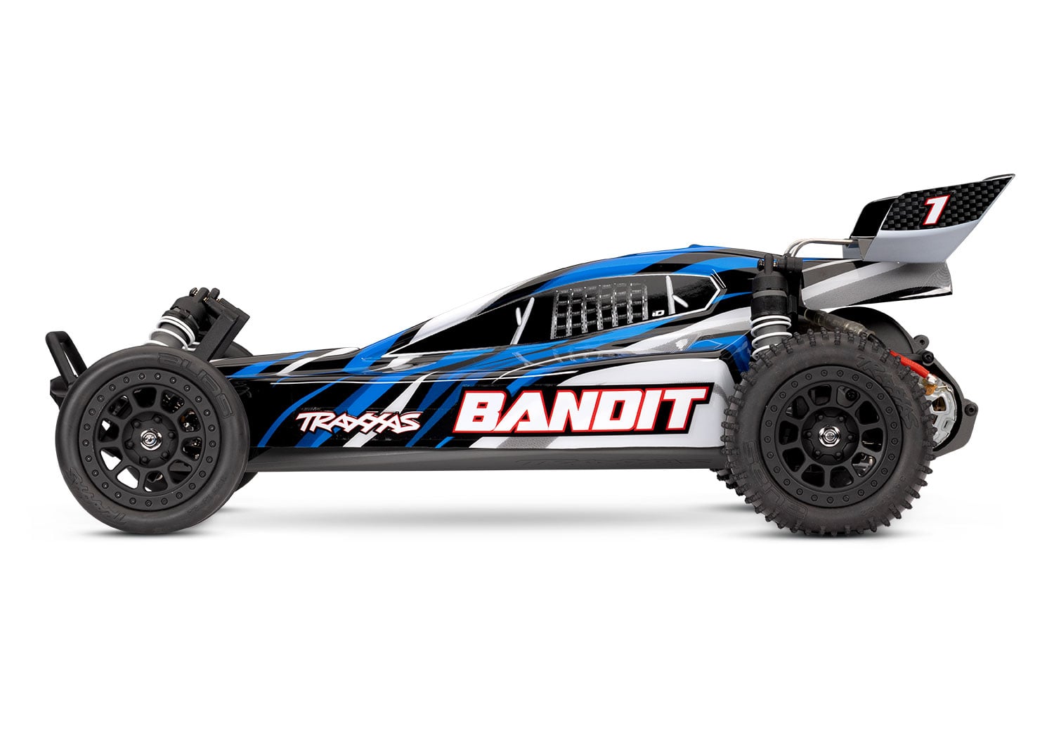 Traxxas Bandit HD 1:10 2WD RTR Buggy, BlueX (+ TQ 2-ch, XL-5, Titan 550, 7-Cell NiMH, 4A USB-C Charger)-2