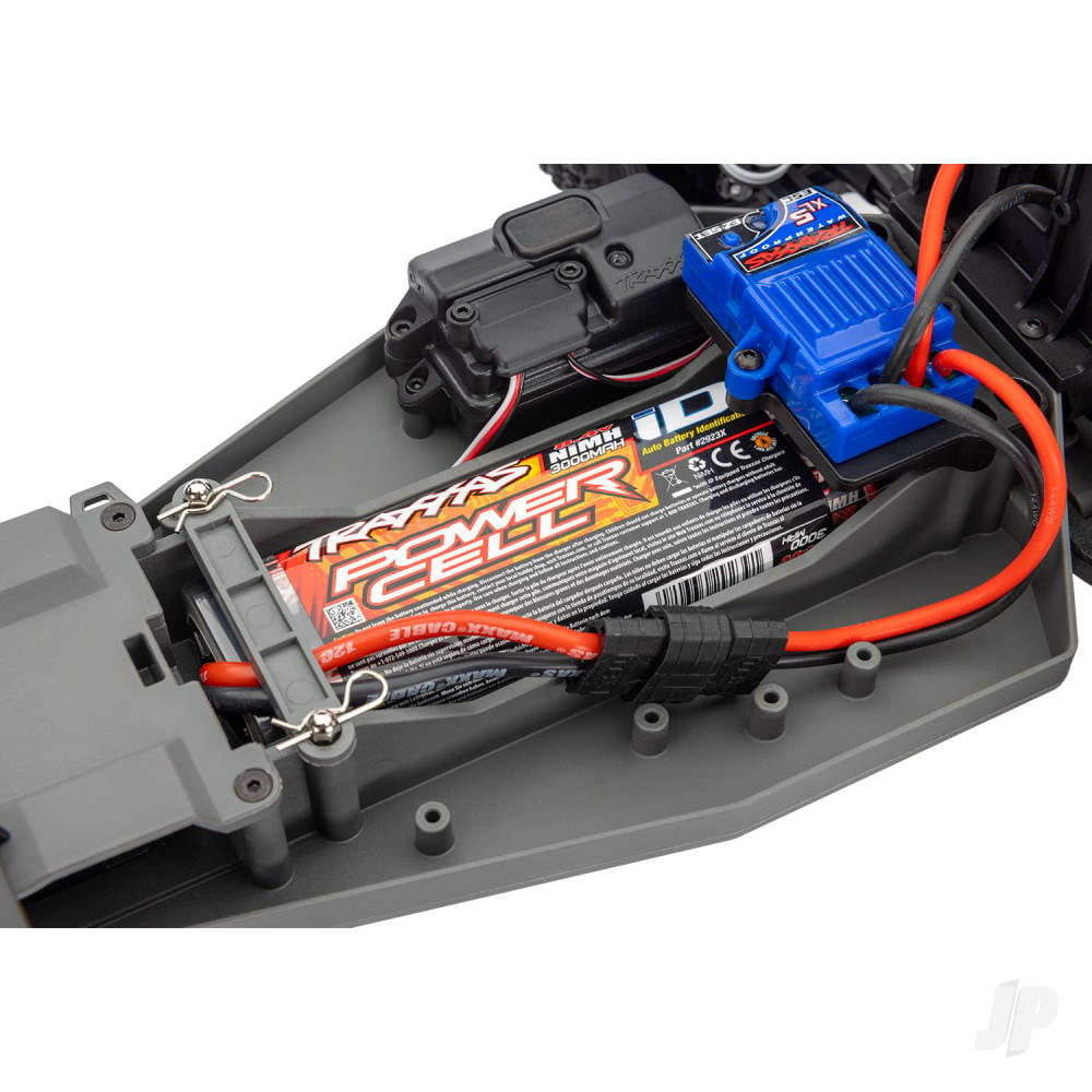 Traxxas Rustler HD 1:10 2WD RTR Stadium Truck, BlueX (+ TQ 2-ch, XL-5, Titan 550, 7-Cell NiMH, 4A USB-C Charger, Clipless Body)-10