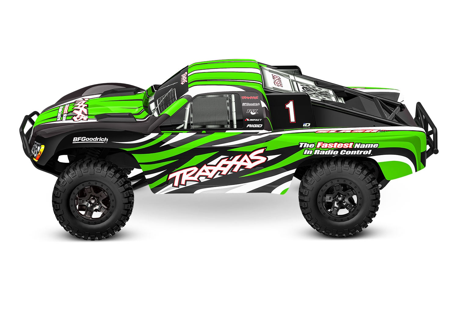Traxxas Slash HD 1:10 2WD RTR Short Course Truck, GreenX (+ TQ 2-ch, Titan 550 12T, XL-5, Clipless Body)-2