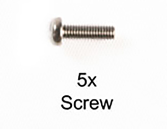 Tamiya 2.6X10 Binding Screw Bk(5Pc)58447