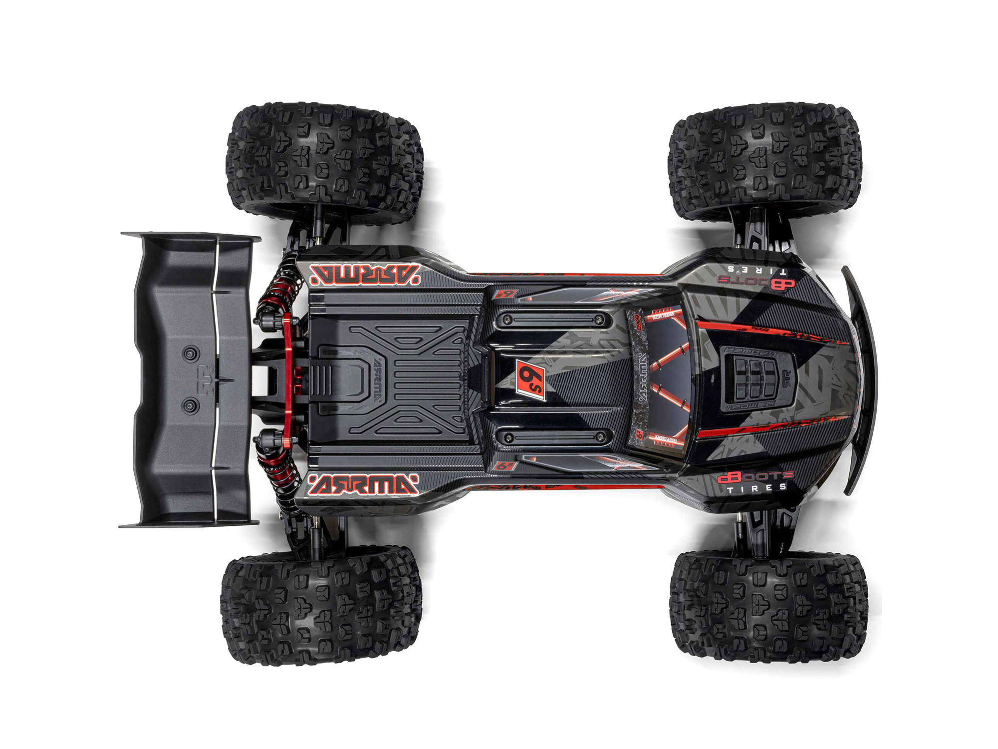 Arrma 1/8 Kraton 6S BLX 4X4 EXB Speed Monster Truck RTR Black-22