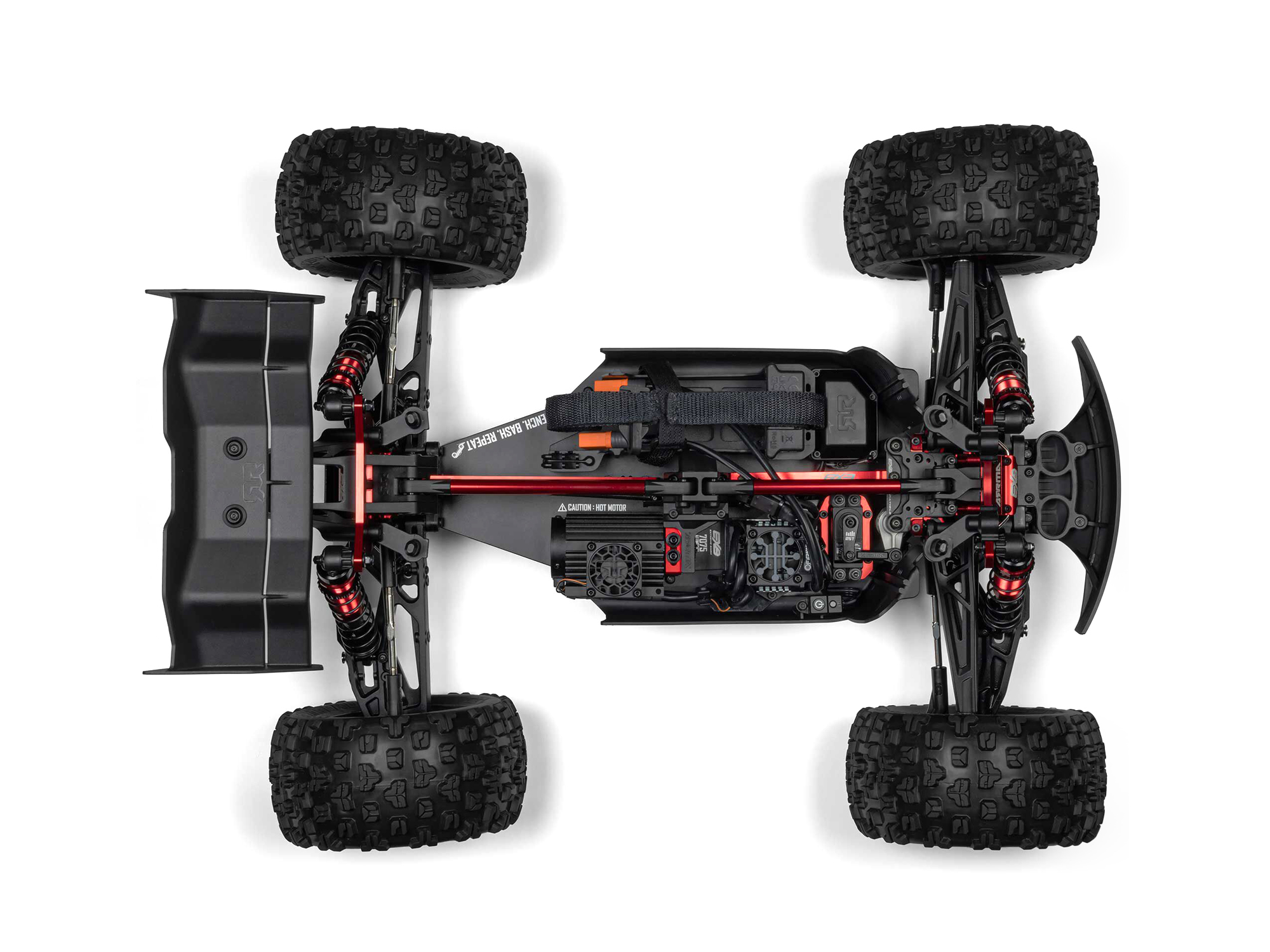 Arrma 1/8 Kraton 6S BLX 4X4 EXB Speed Monster Truck RTR Black-23