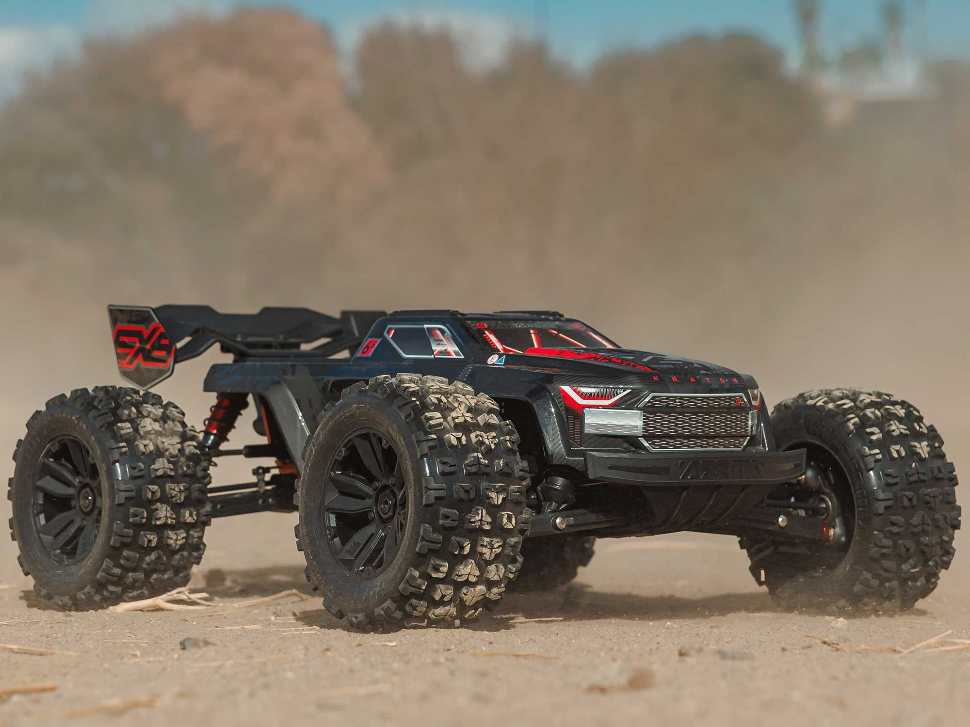 Arrma 1/8 Kraton 6S BLX 4X4 EXB Speed Monster Truck RTR Black-32