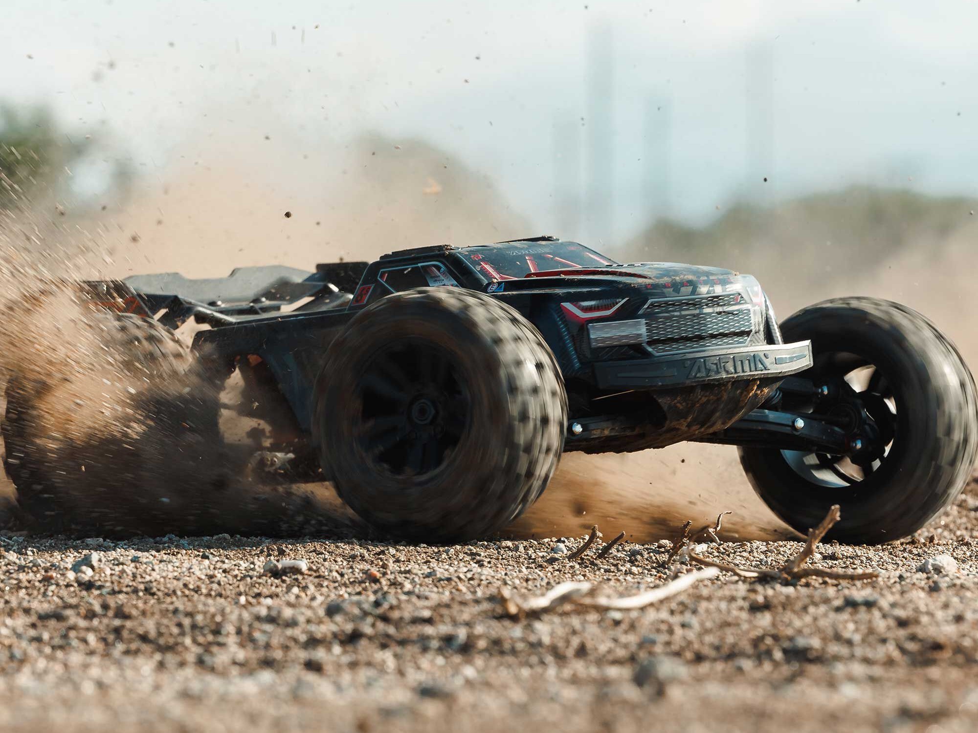 Arrma 1/8 Kraton 6S BLX 4X4 EXB Speed Monster Truck RTR Black-35