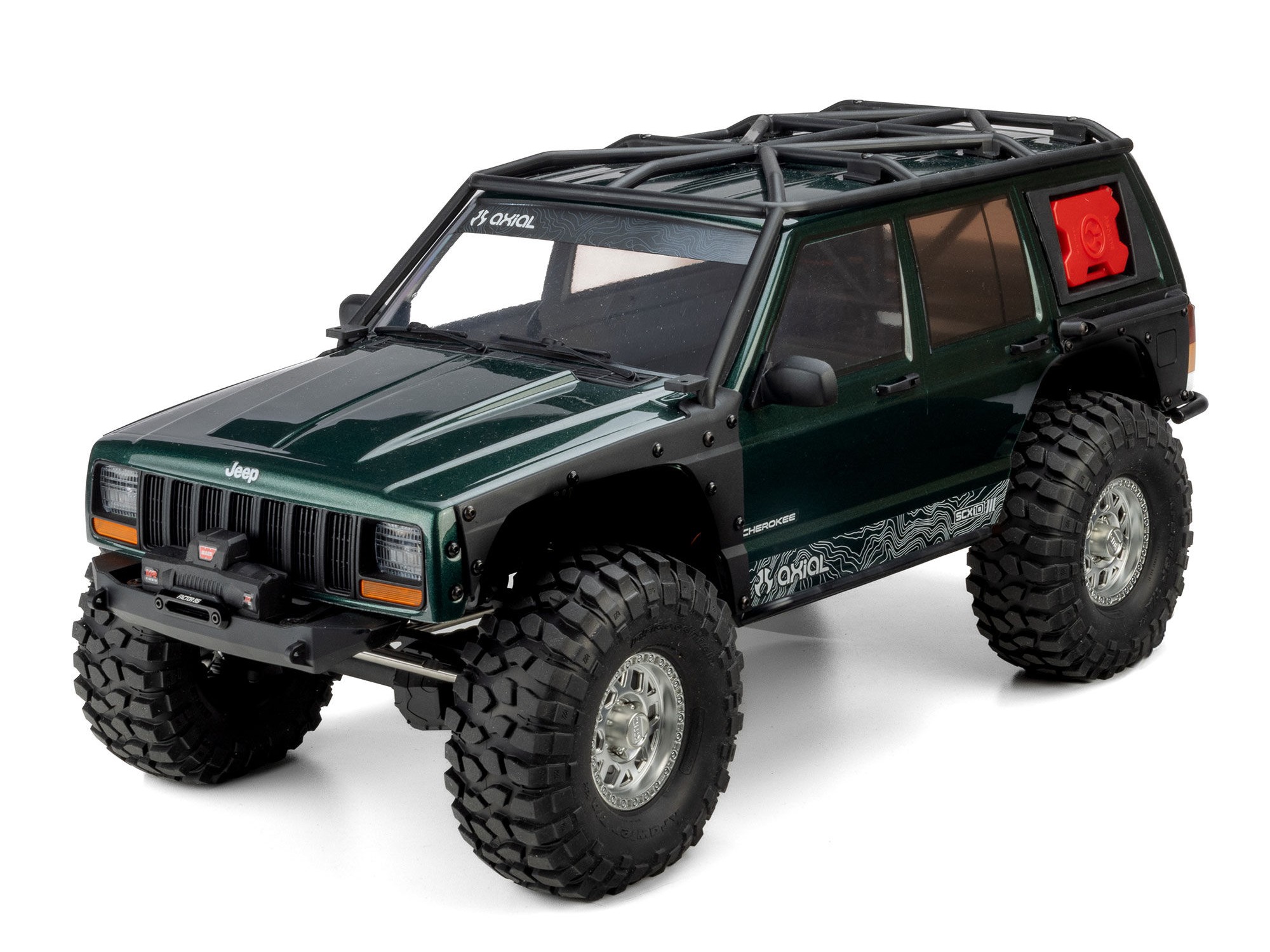 1/10 SCX10 III Jeep Cherokee XJ 4X4 RTR Rock Crawler, Green