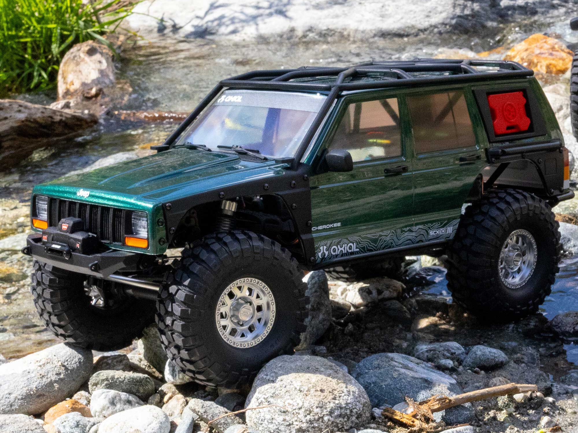 1/10 SCX10 III Jeep Cherokee XJ 4X4 RTR Rock Crawler, Green-23