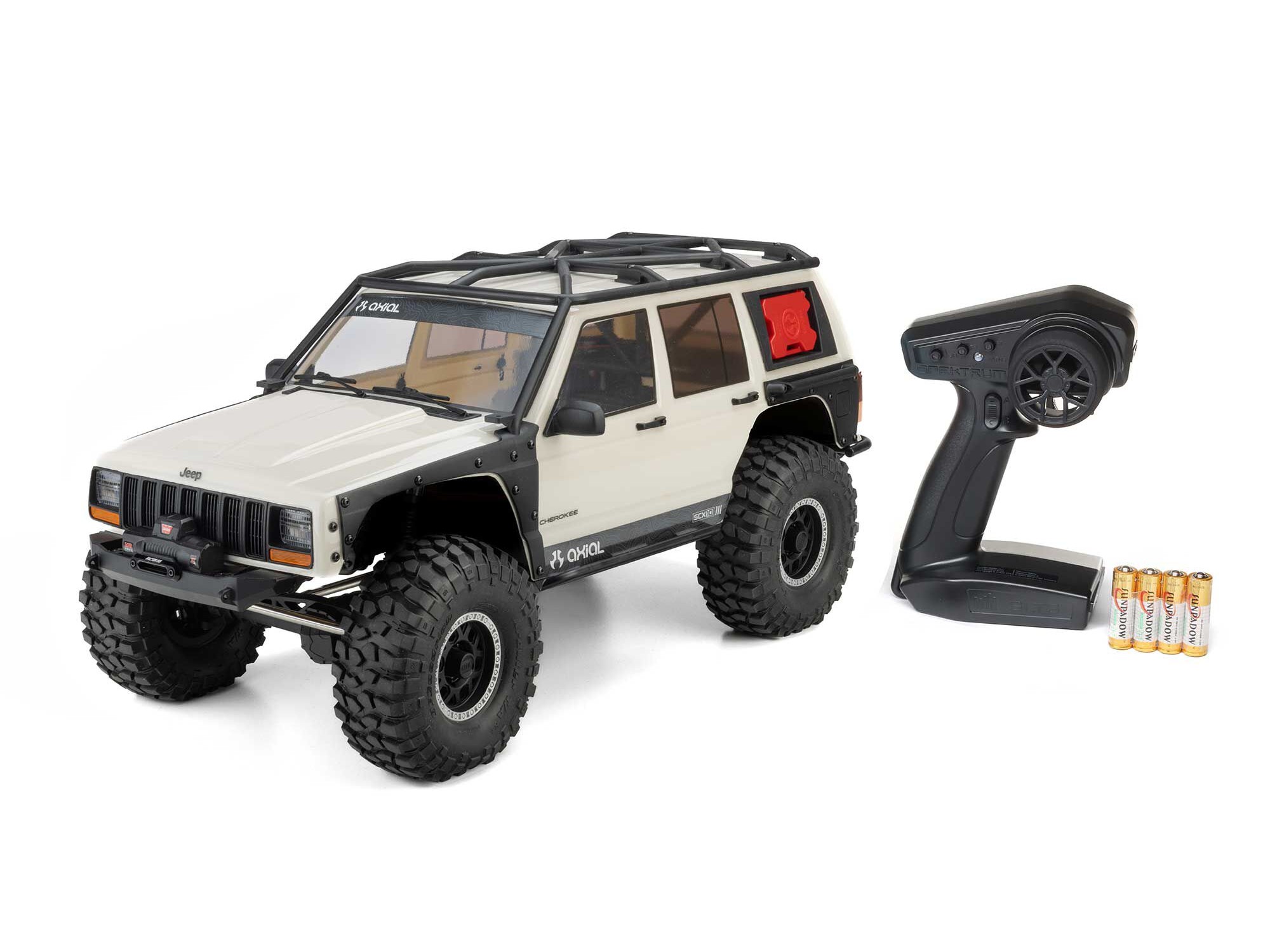 1/10 SCX10 III Jeep Cherokee XJ 4X4 RTR Rock Crawler, White-9