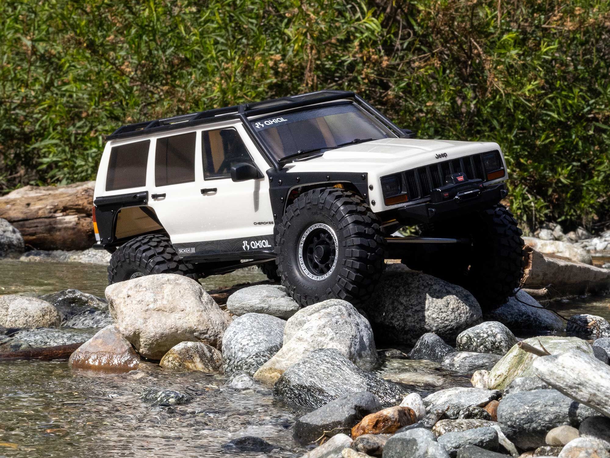 1/10 SCX10 III Jeep Cherokee XJ 4X4 RTR Rock Crawler, White-26