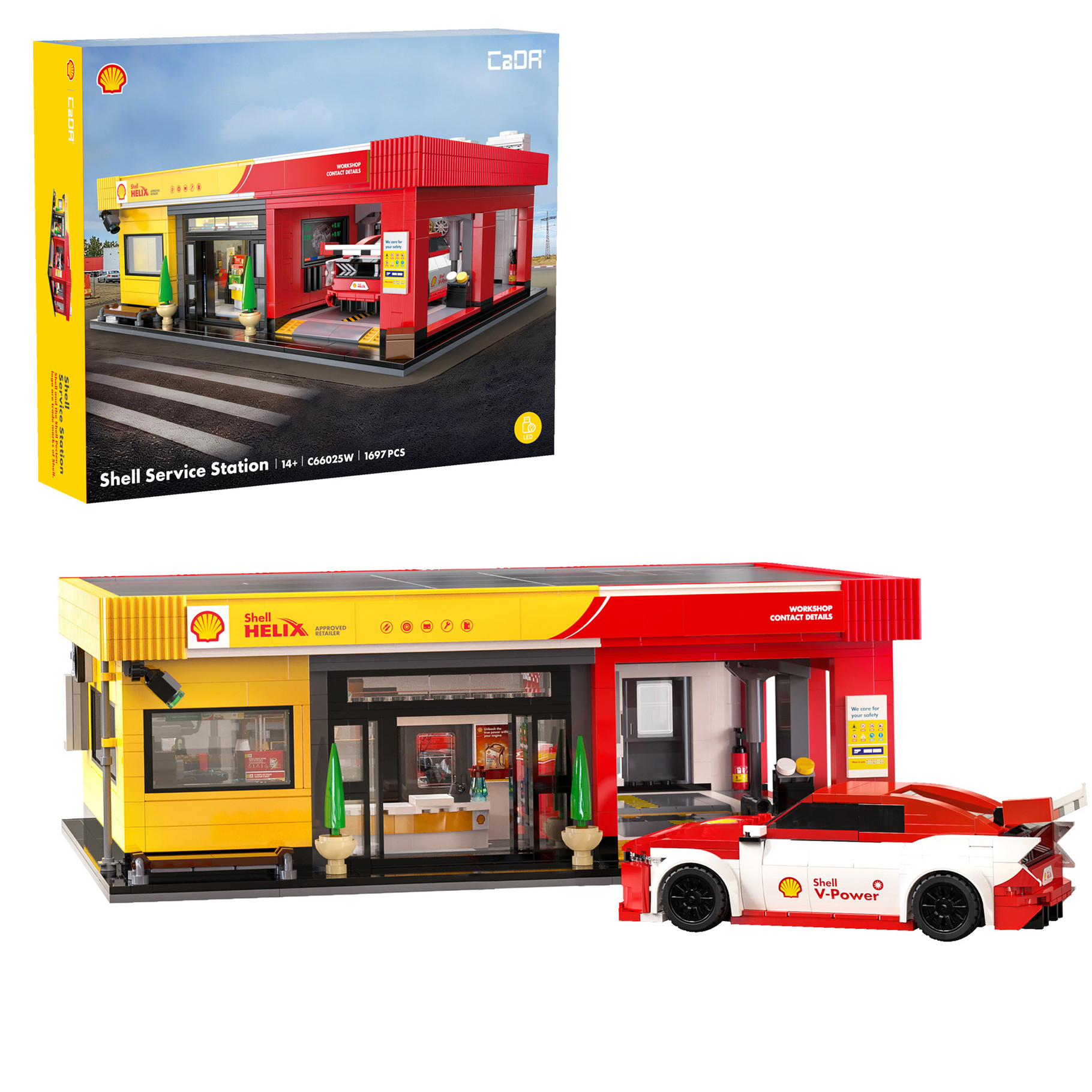 cada-shell-service-station-with-car-1697-pcs
