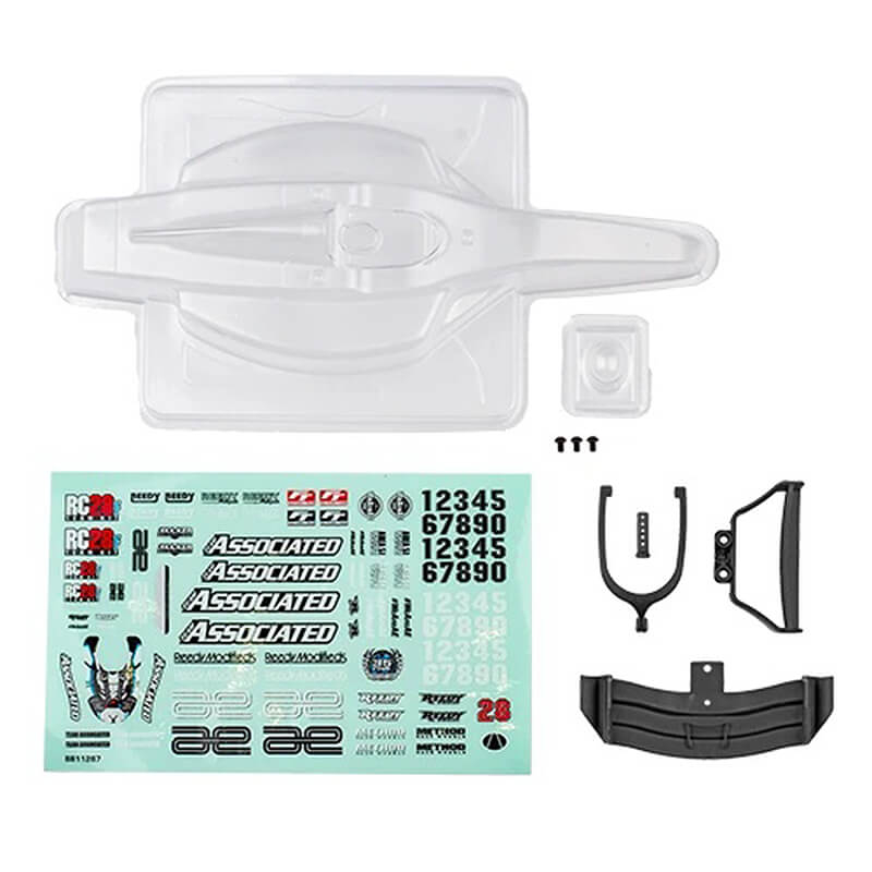 team-associated-rc28f-body-set-clear