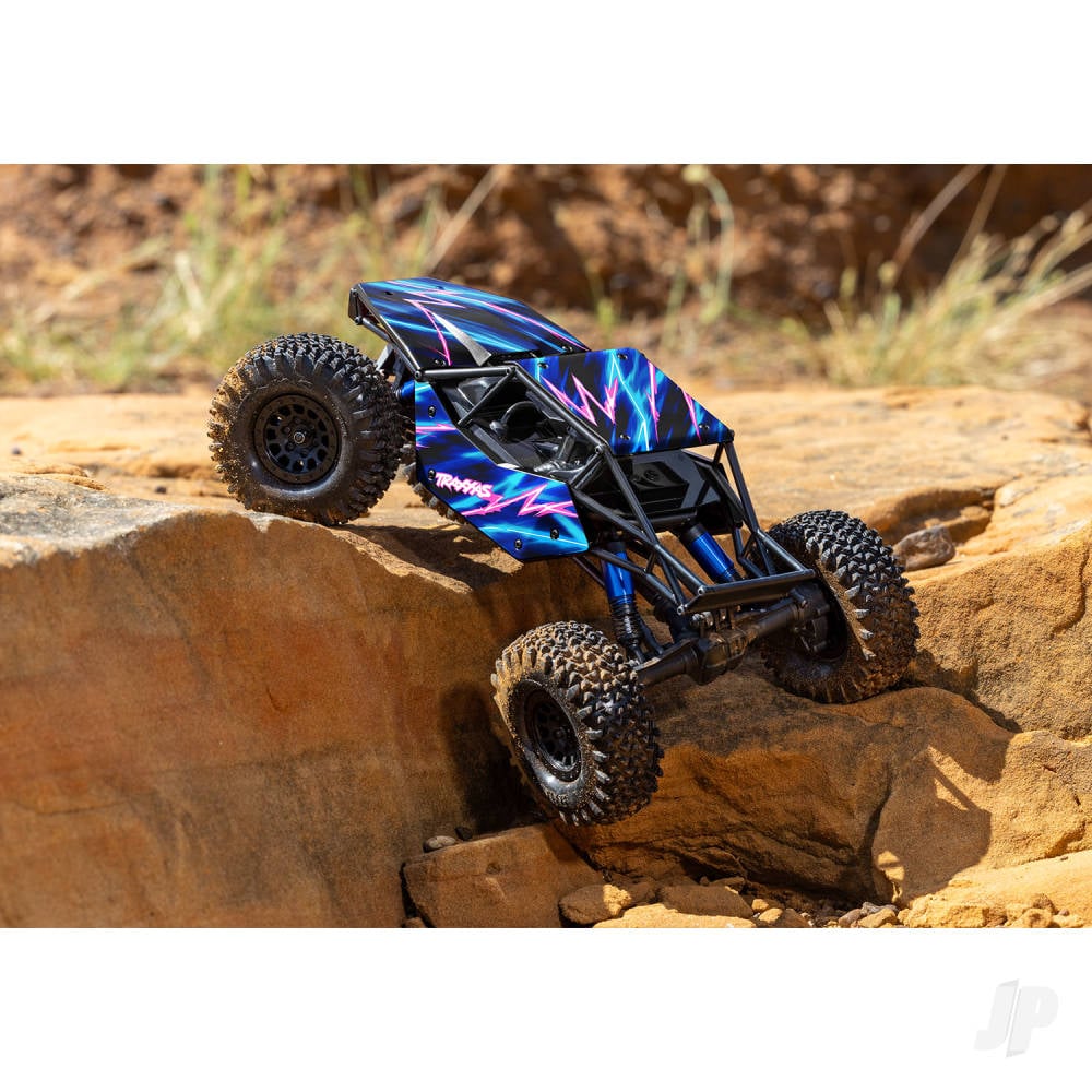 Traxxas TXC-4M Extreme Crawler 1:18 4X4 RTD Crawler, Blue (+TQ Compact, 3S BL, 3350Kv, Clipless Tube-Frame Body)-8