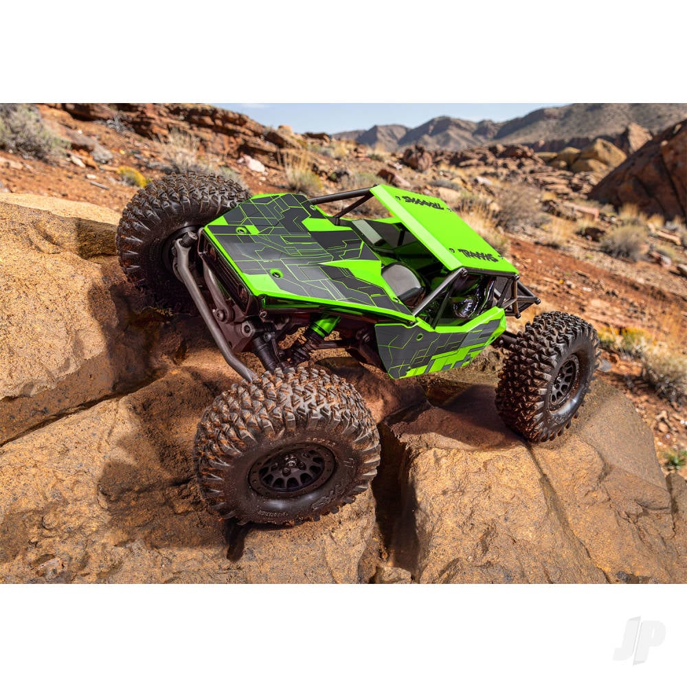 Traxxas TXC-4M Extreme Crawler 1:18 4X4 RTD Crawler, Green (+TQ Compact, 3S BL, 3350Kv, Clipless Tube-Frame Body)-8