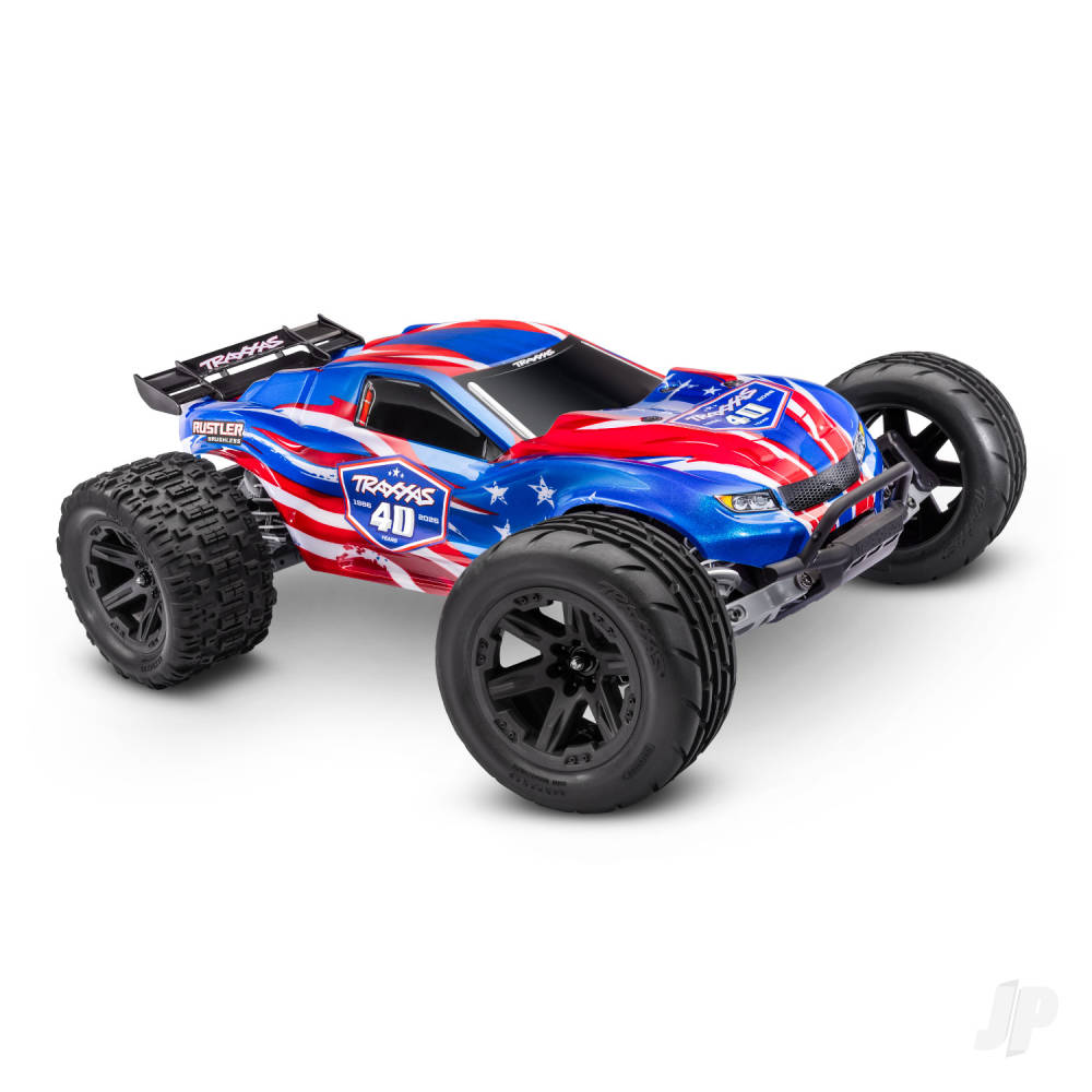 Traxxas Rustler 1:10 2WD RTR Stadium Truck, 40th Anniversary (+ TQi Sport 2-ch, TSM, VX3, Velineon V3200, Clipless Body)