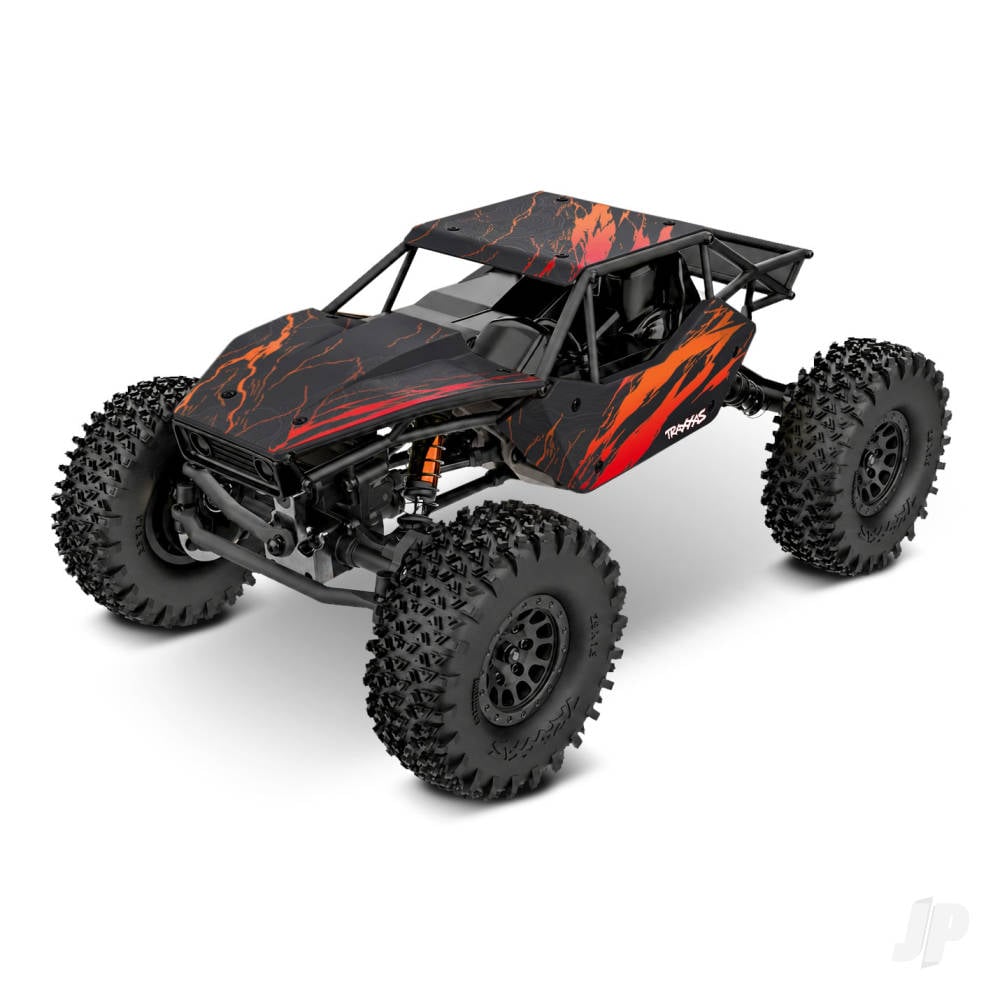 Traxxas TXC-4M Extreme Crawler 1:18 4X4 RTD Crawler, Orange (+TQ Compact, 3S BL, 3350Kv, Clipless Tube-Frame Body)-3