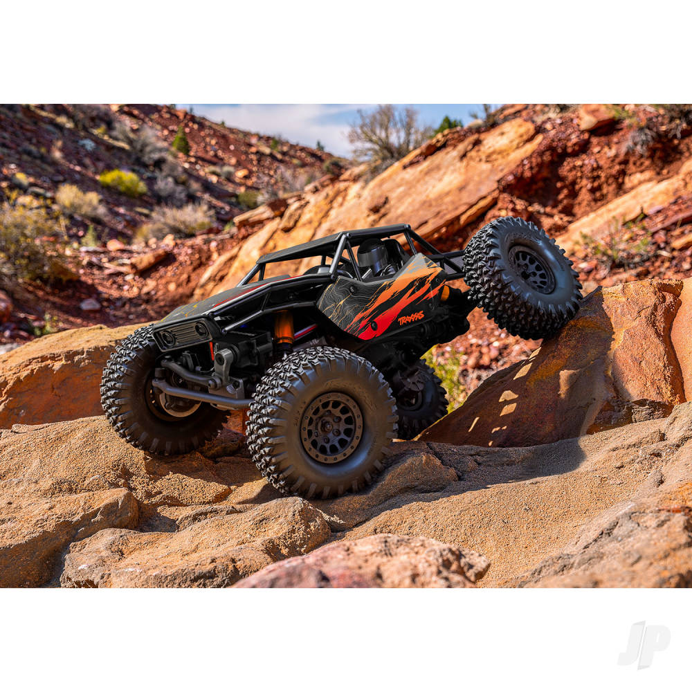 Traxxas TXC-4M Extreme Crawler 1:18 4X4 RTD Crawler, Orange (+TQ Compact, 3S BL, 3350Kv, Clipless Tube-Frame Body)-9