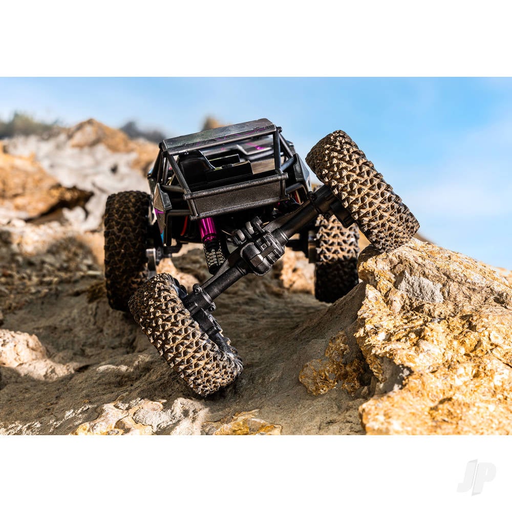 Traxxas TXC-4M Extreme Crawler 1:18 4X4 RTD Crawler, Pink (+TQ Compact, 3S BL, 3350Kv, Clipless Tube-Frame Body)-9