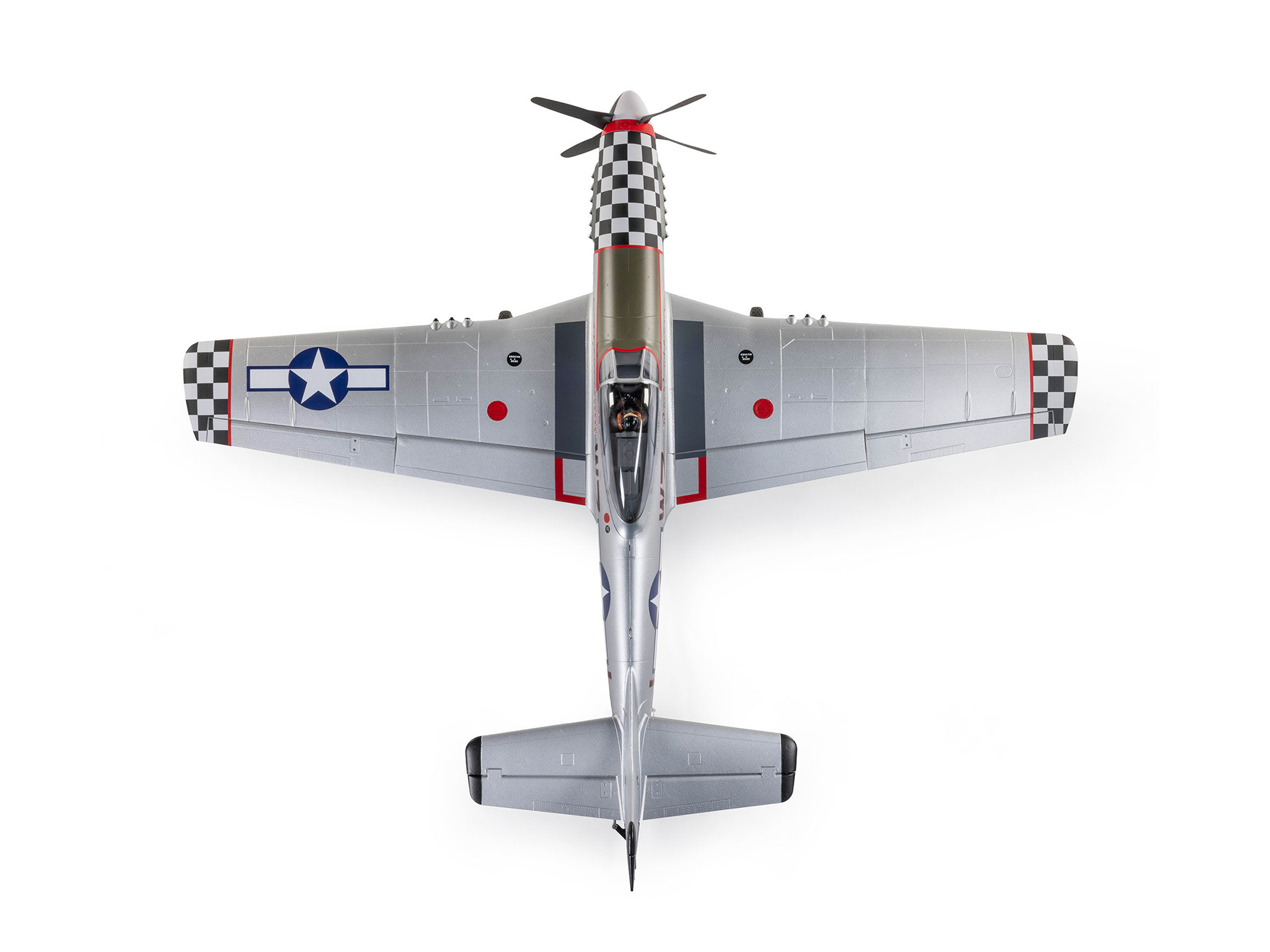 P-51D Mustang "Big Beautiful Doll" 1.5m BNF Basic with AS3X+-6