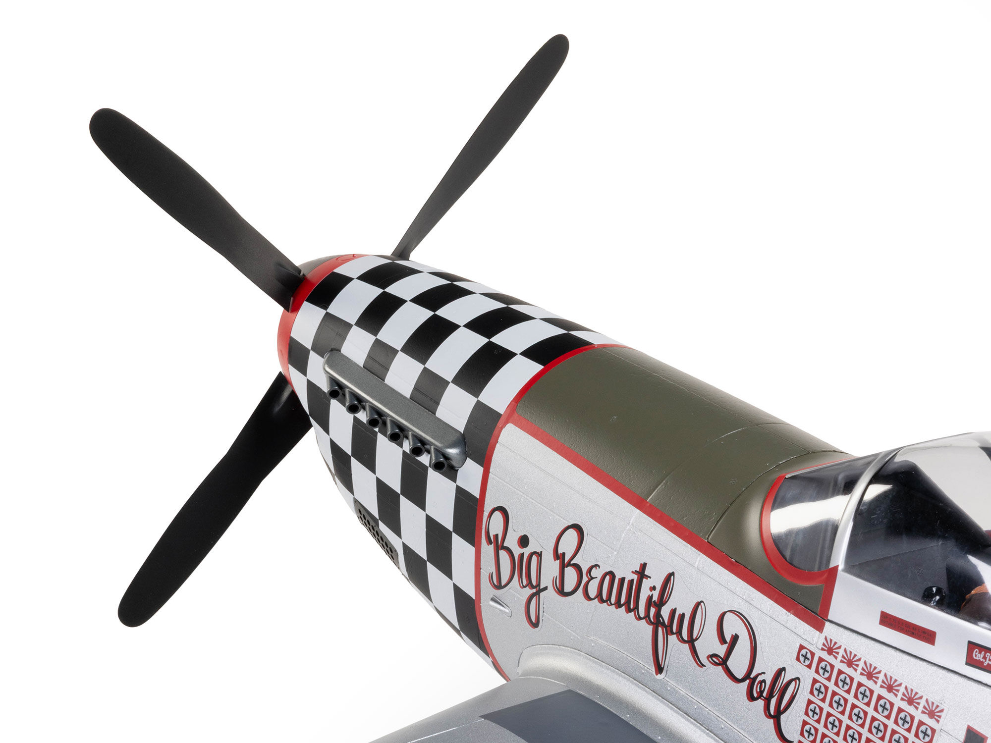 P-51D Mustang "Big Beautiful Doll" 1.5m BNF Basic with AS3X+-9