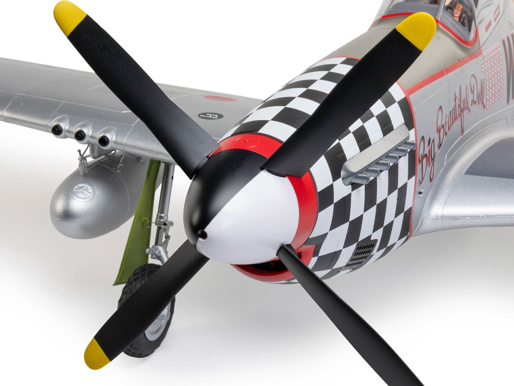 P-51D Mustang "Big Beautiful Doll" 1.5m BNF Basic with AS3X+-17