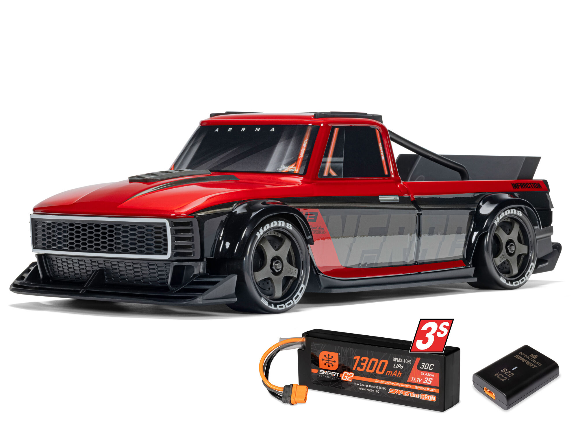 112-infraction-grom-3s-blx-4x4-rtr-w-battcharg-redblack