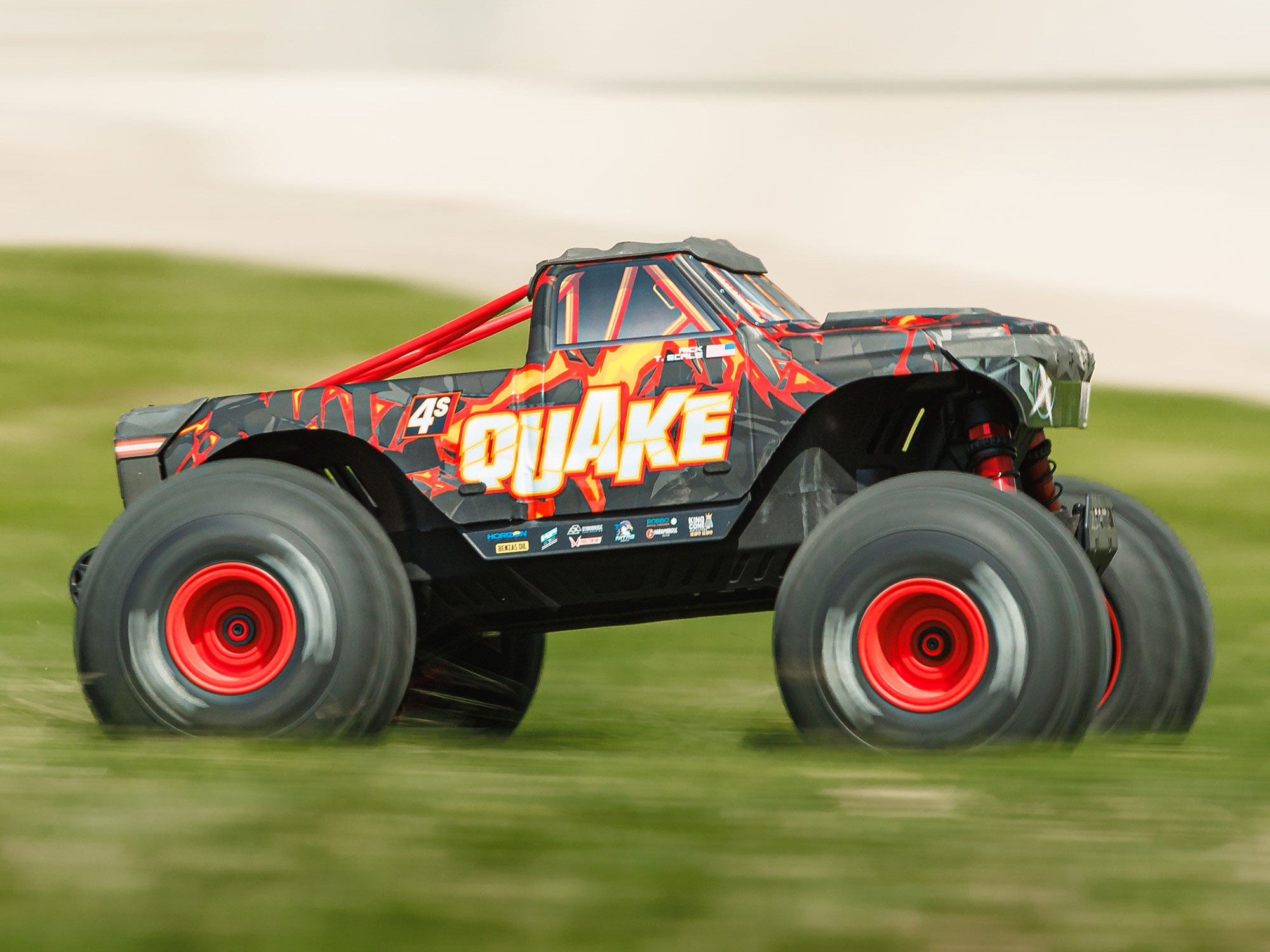 1/8 QUAKE 4S DSC 4X4 RTR Monster Truck, Black/Red-20
