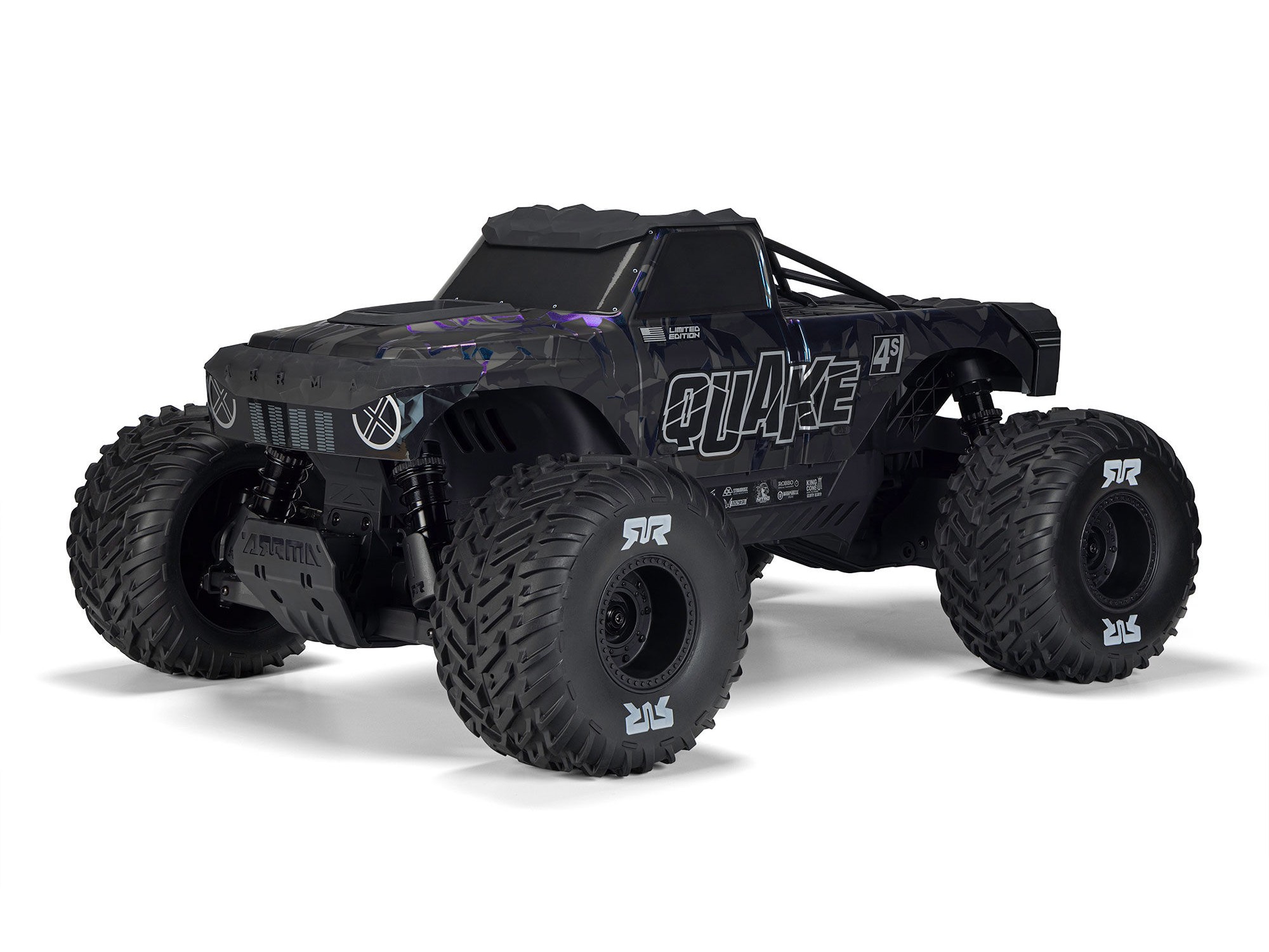 1/8 QUAKE 4S DSC 4X4 RTR Monter Truck, LE Black/Pearl