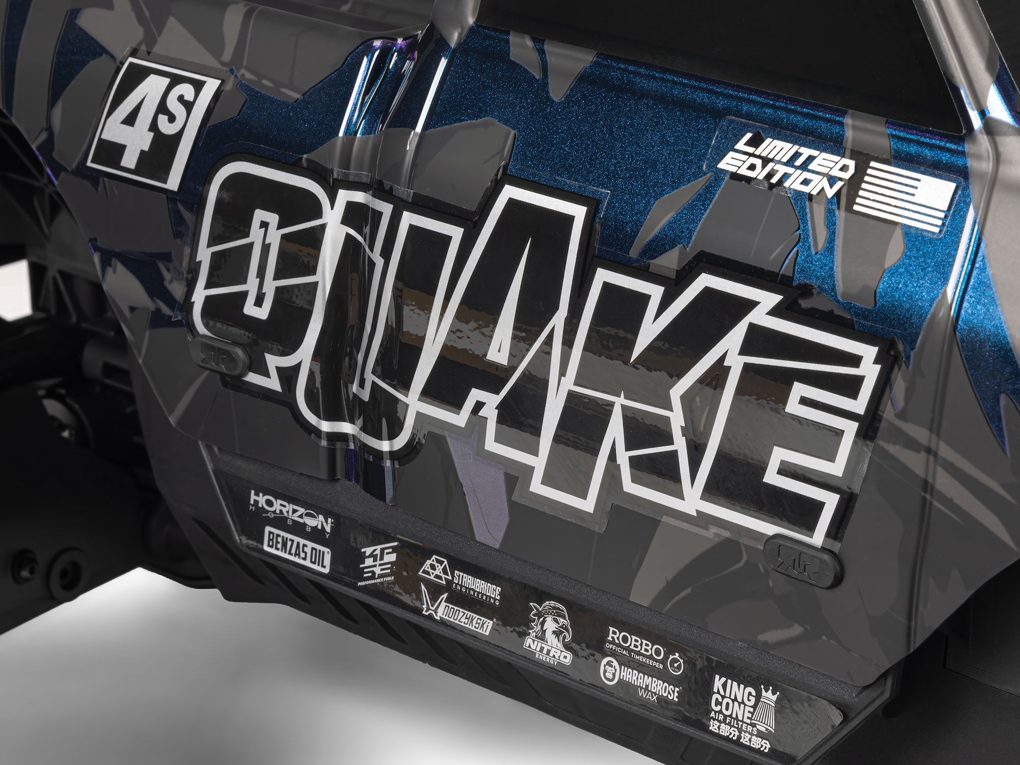 1/8 QUAKE 4S DSC 4X4 RTR Monter Truck, LE Black/Pearl-15