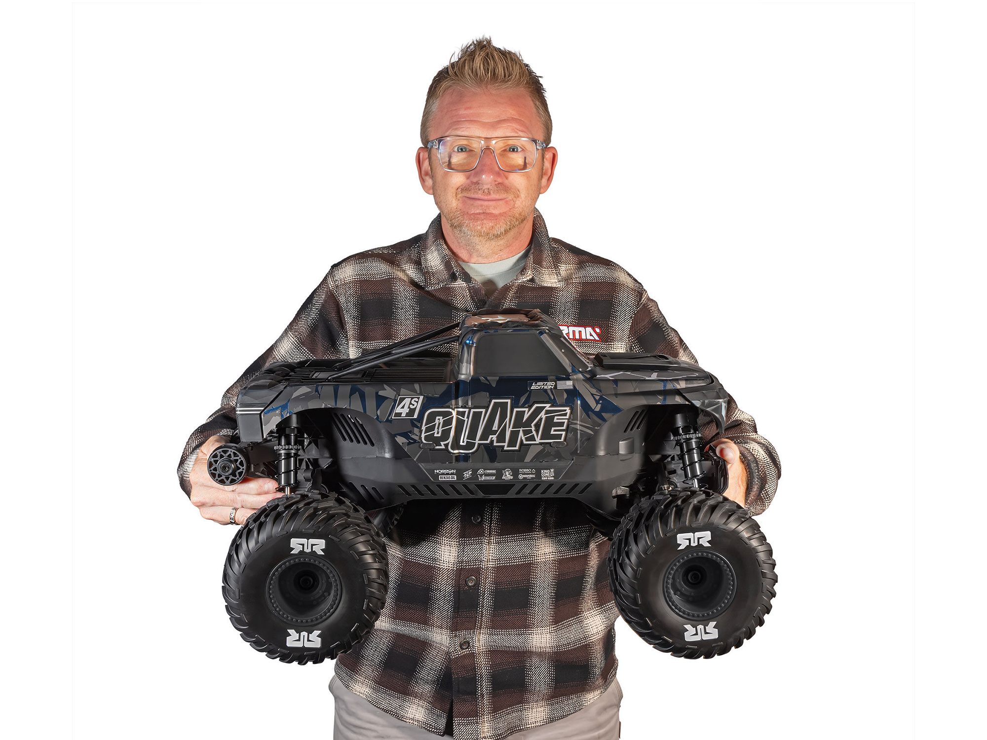 1/8 QUAKE 4S DSC 4X4 RTR Monter Truck, LE Black/Pearl-29