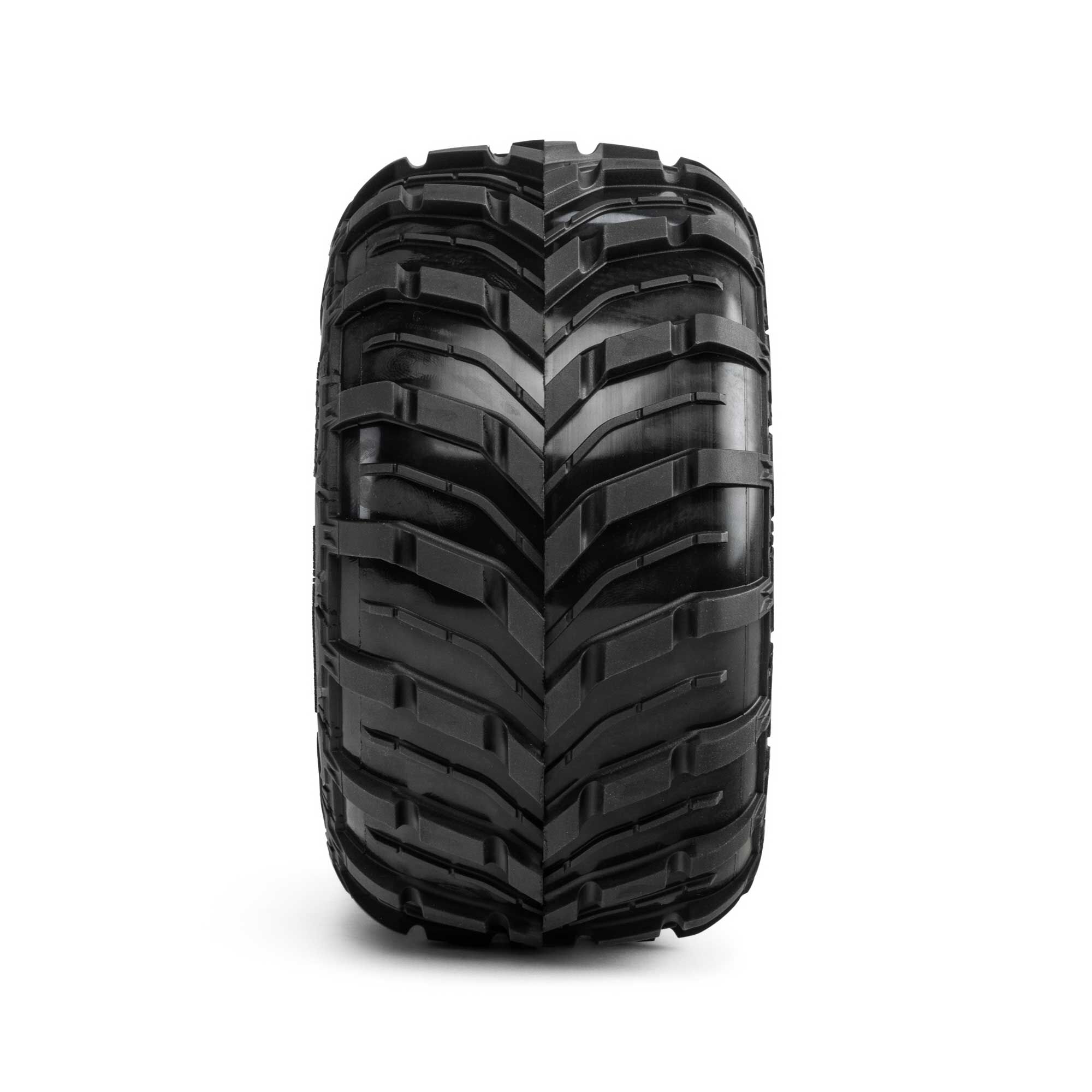 1/8 Dreadnaught Front/Rear Tire MTD QUAKE 4S Wheel (2): QUAK-10
