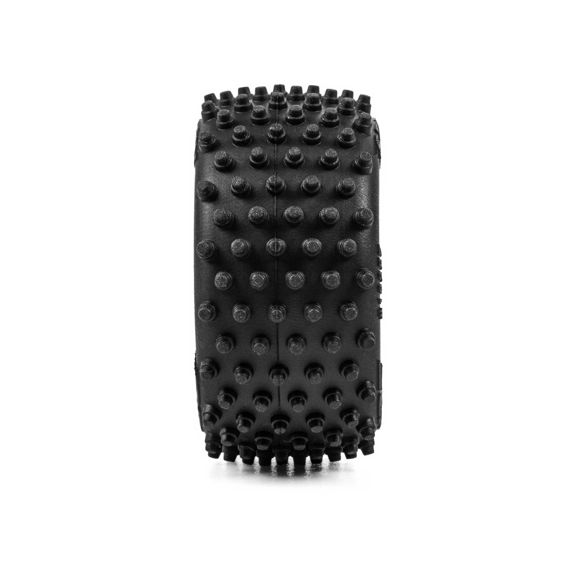 Edge Front / Step Pin Rear Tires Mounted 7mm Yellow (4): Los-7