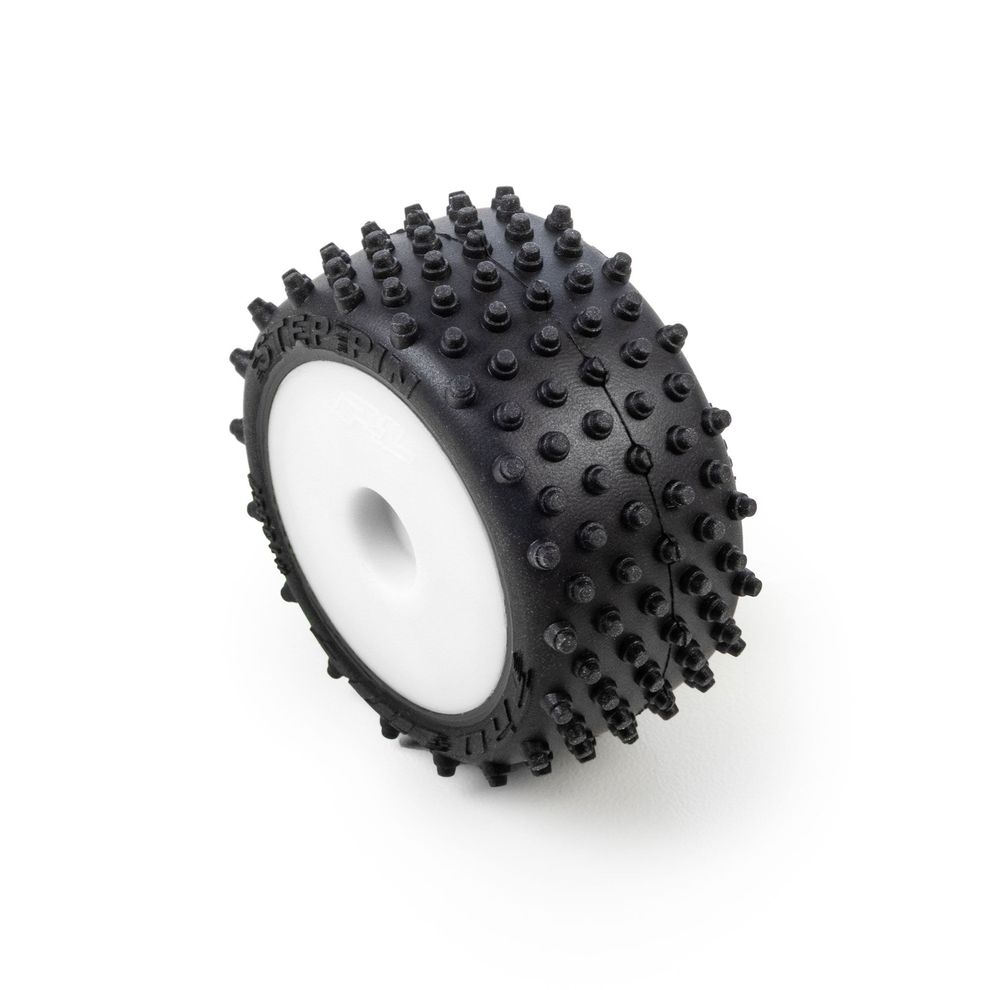 Edge Front / Step Pin Rear Tires Mounted 7mm White (4): Losi-10