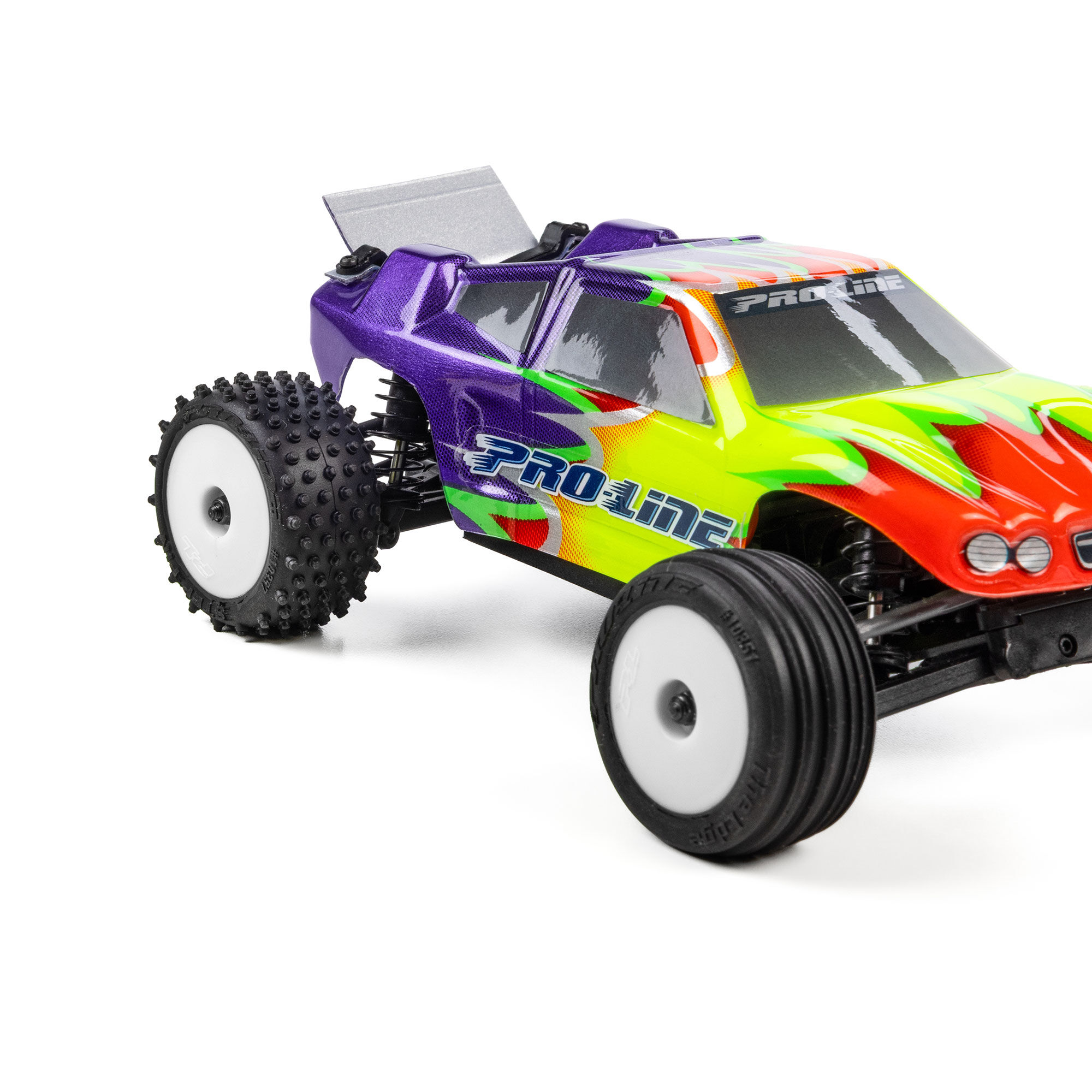 Edge Front / Step Pin Rear Tires Mounted 7mm White (4): Losi-11