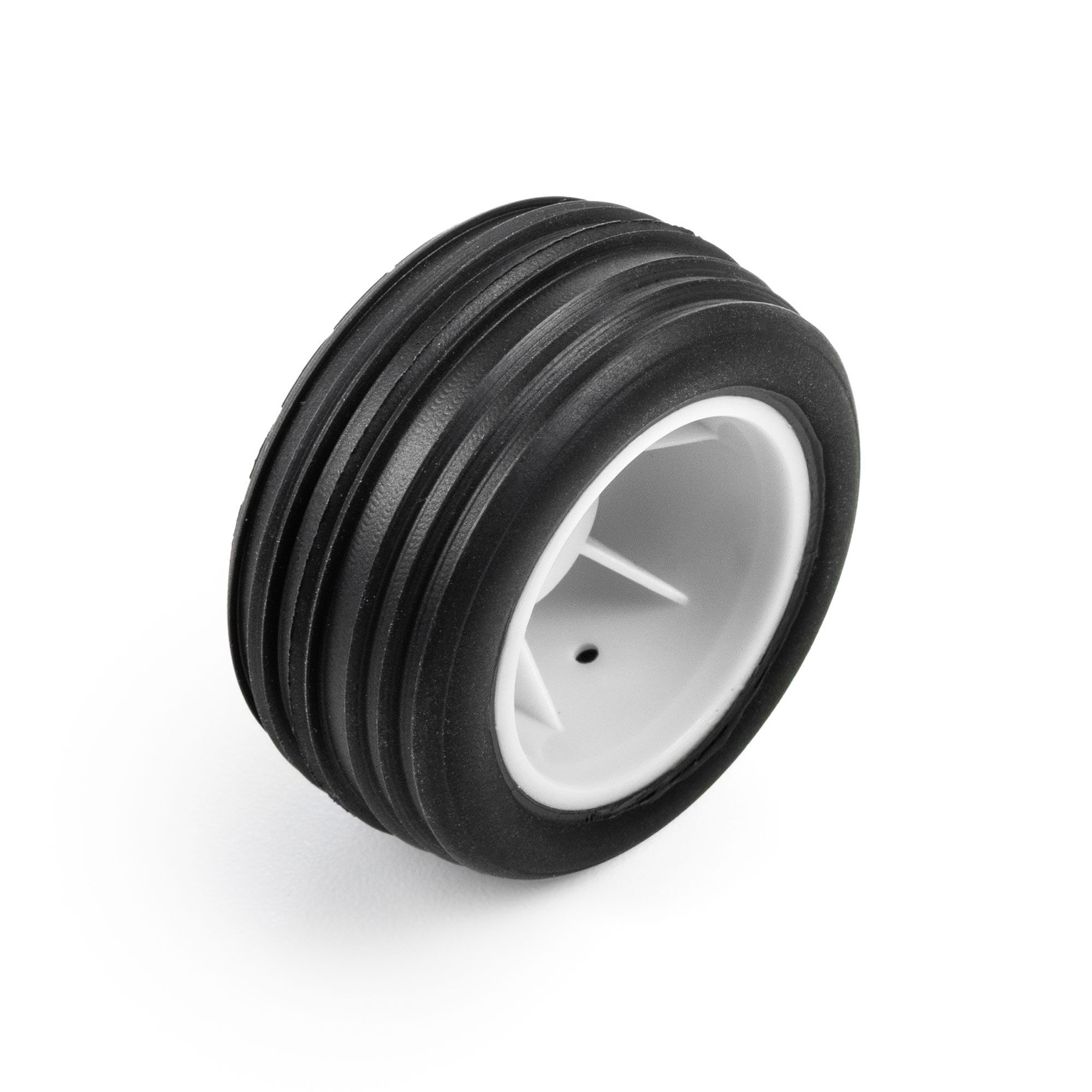 Edge Front / Step Pin Rear Tires Mounted 7mm White (4): Losi-12