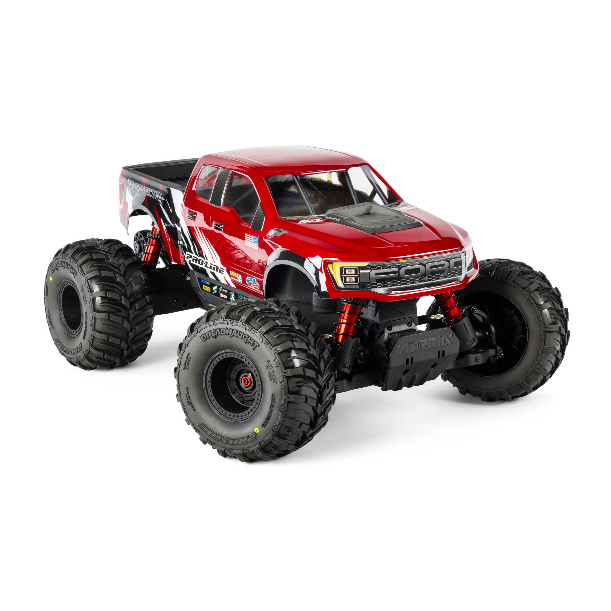 1/8 Pre-Cut 2022 Ford Raptor Clear Body: ARRMA QUAKE 4S-6