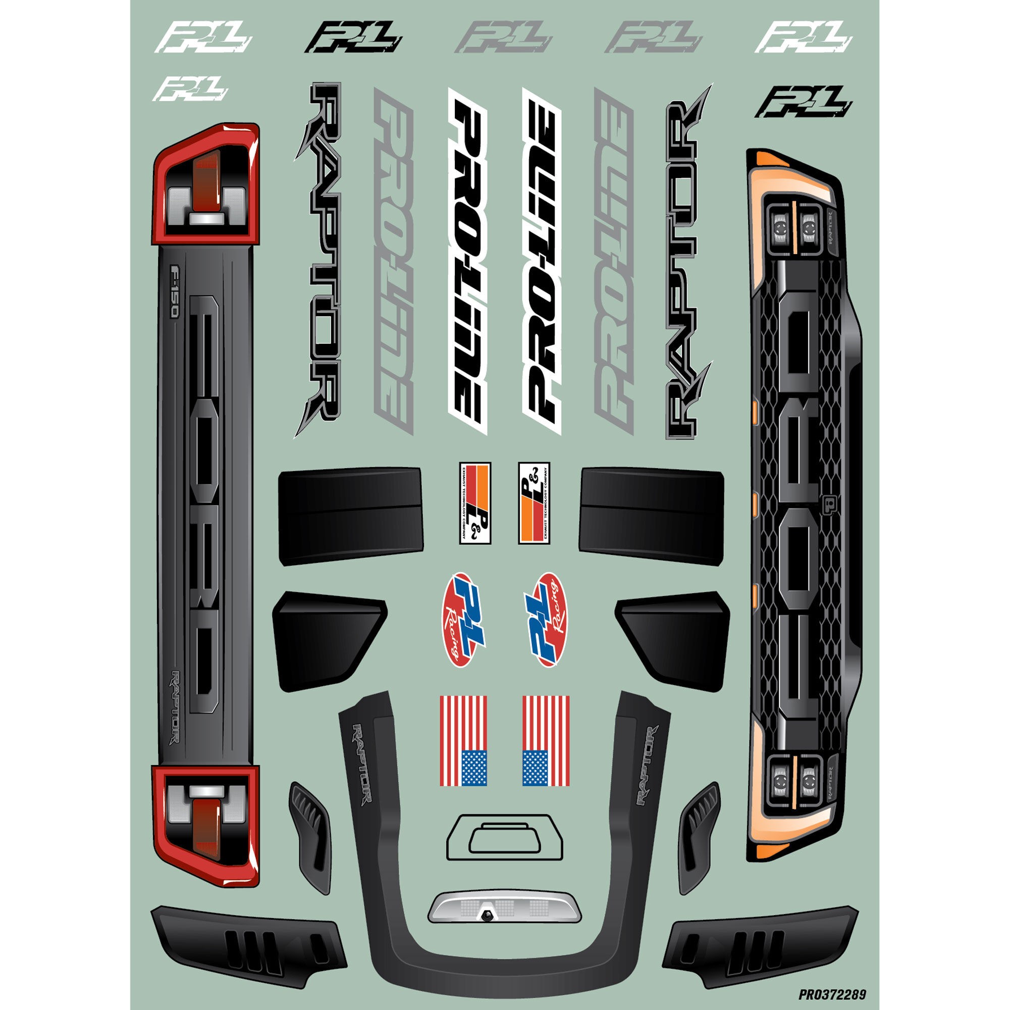 1/8 Pre-Cut 2022 Ford Raptor Clear Body: ARRMA QUAKE 4S-10