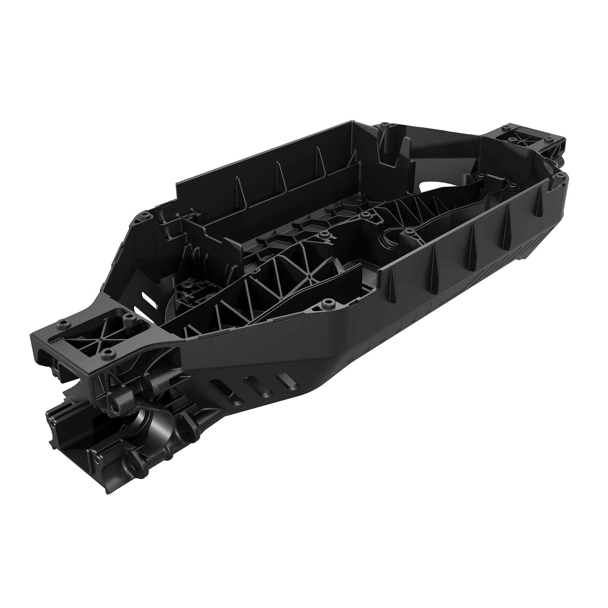 Chassis, 386mm Wheelbase, Composite, Monster Truck: QUAKE