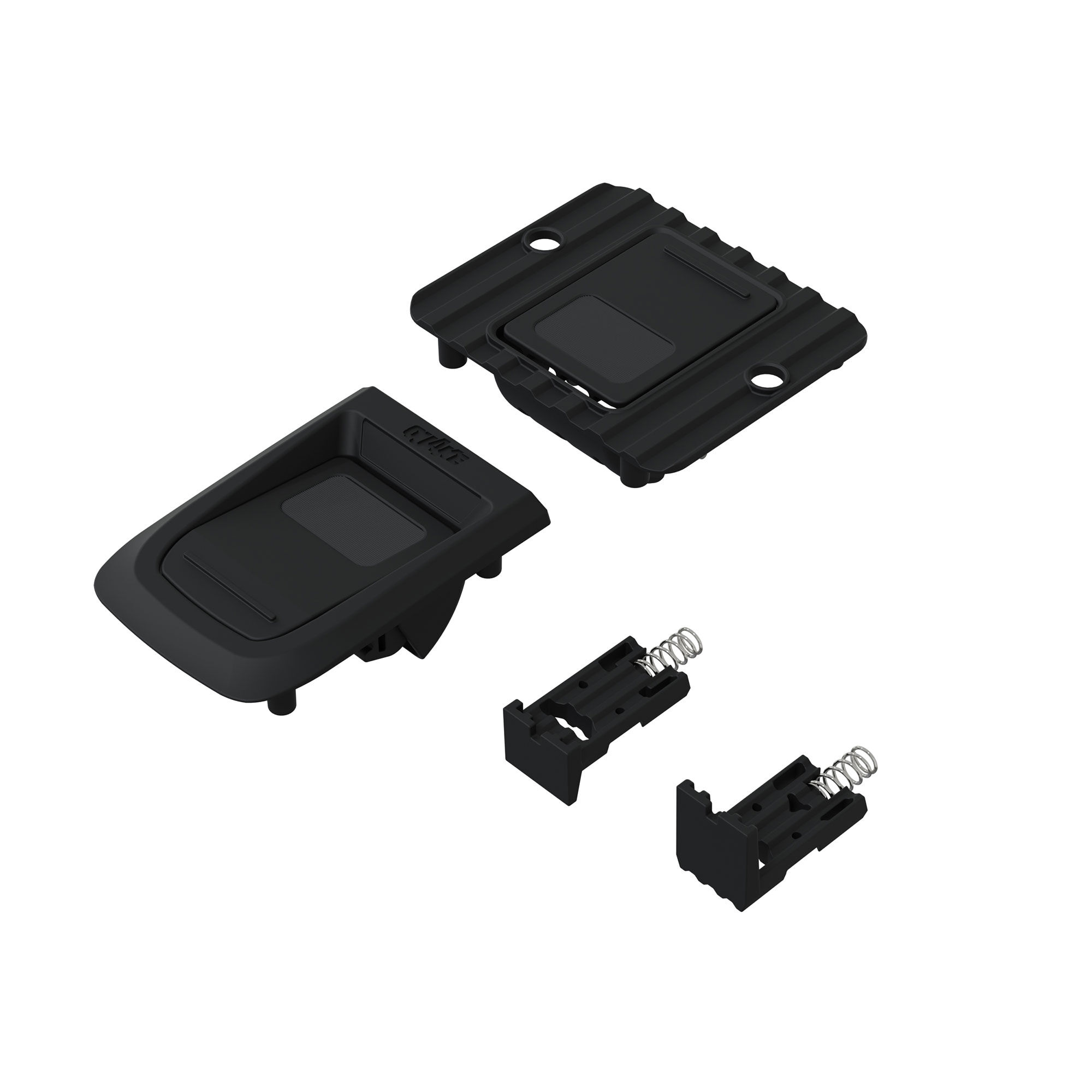 Body Mounting Set, Monster Truck, Black: QUAKE