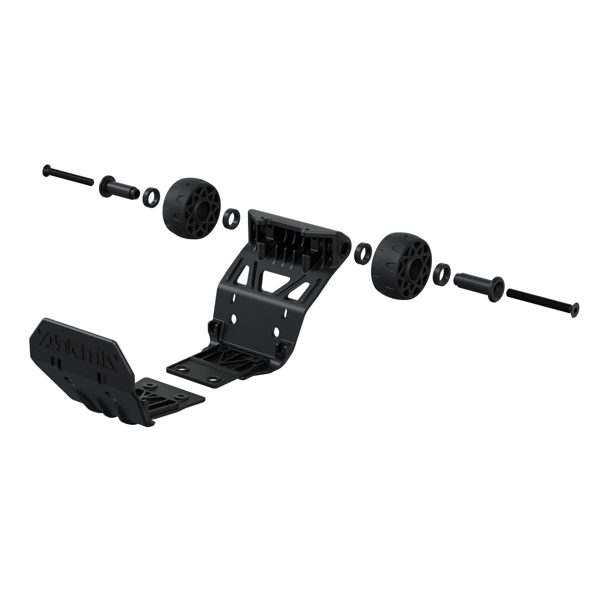 Front/Rear Bumper Set with Wheelie Bar Parts, Monster Truck: