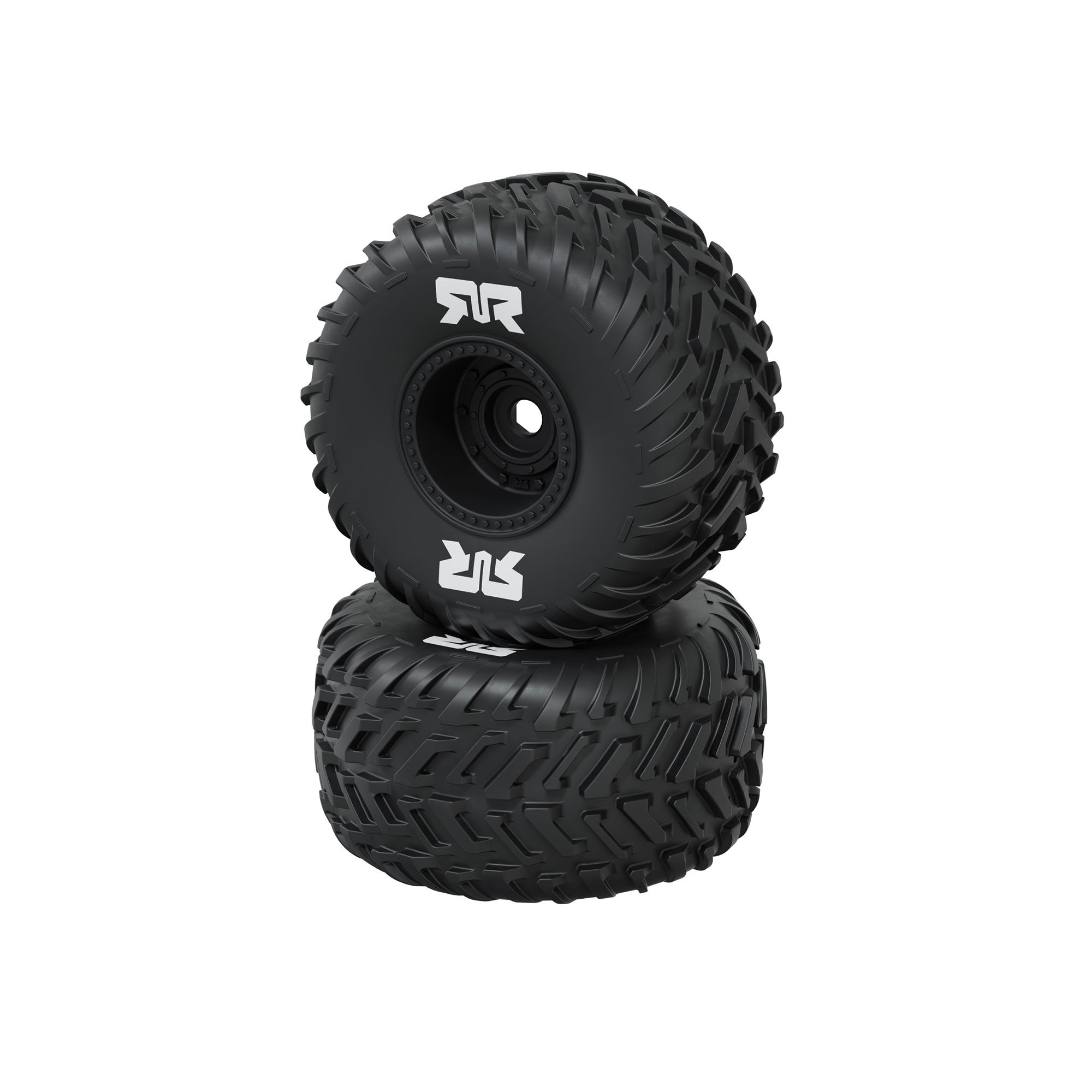 dBoots Cut Chevron Monster Truck Tire Set, Glued 16mm (2pcs)