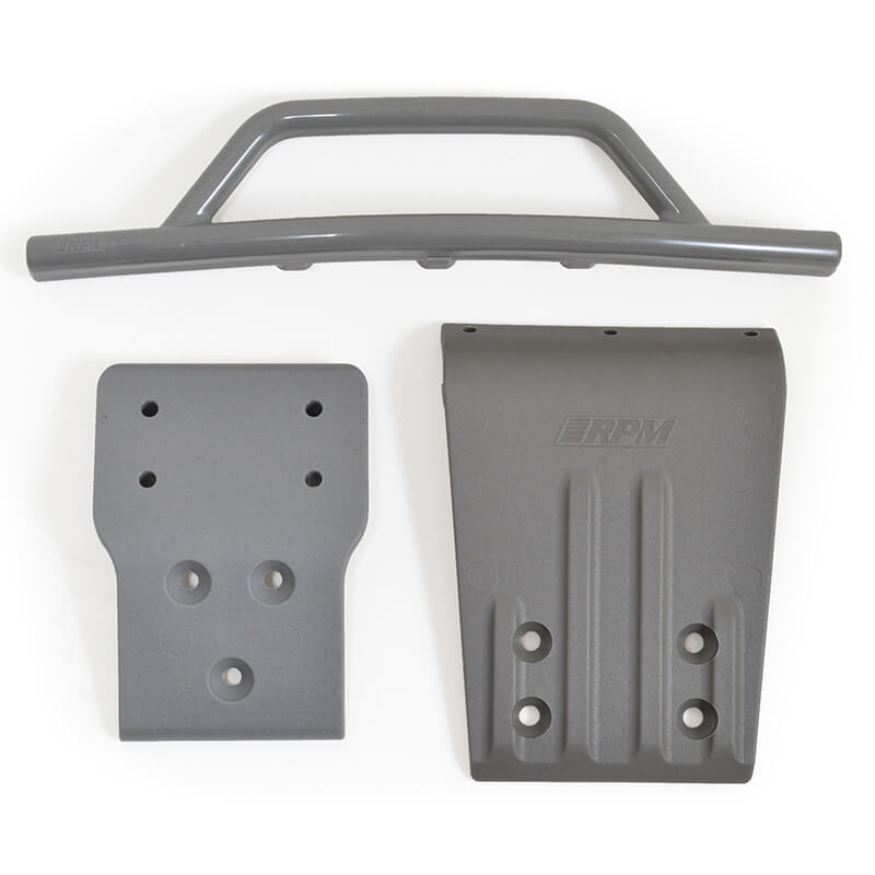 Rpm Front Bumper For Traxxas Slash 4x4 - Grey