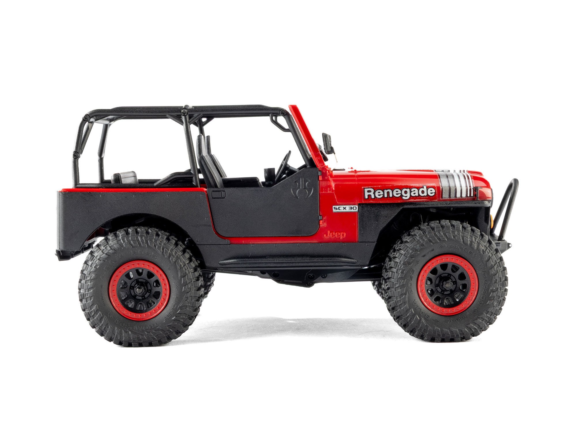 1/30 SCX30 Jeep CJ-7 GenRight 4X4 RTR, Red-6