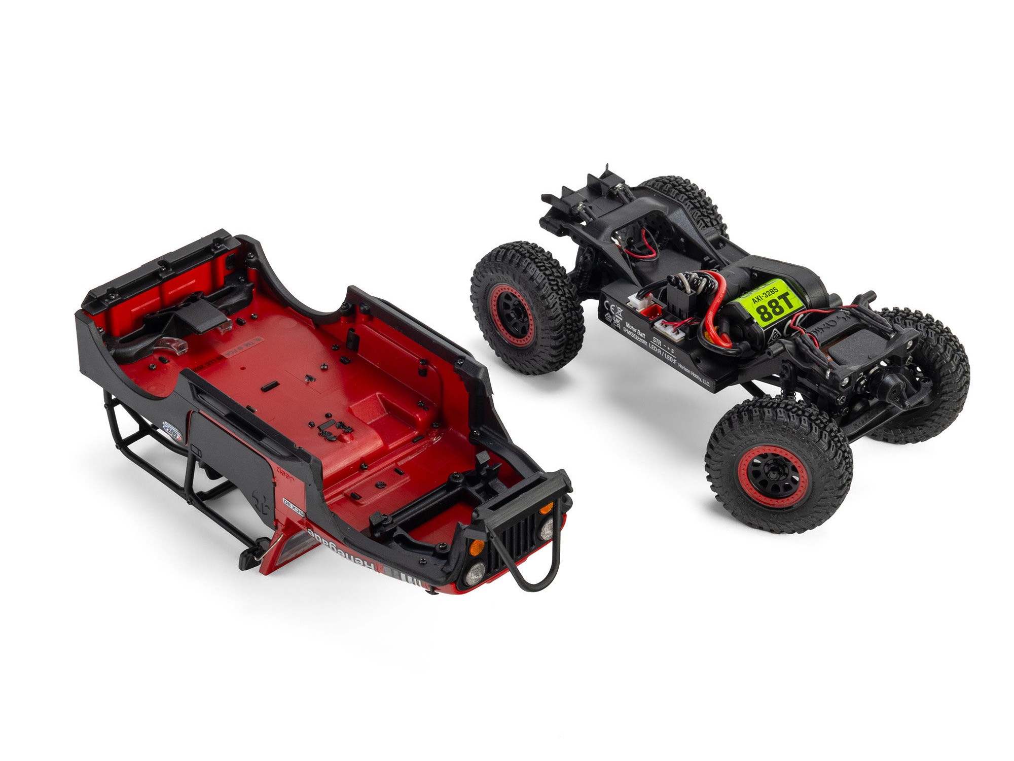 1/30 SCX30 Jeep CJ-7 GenRight 4X4 RTR, Red-8