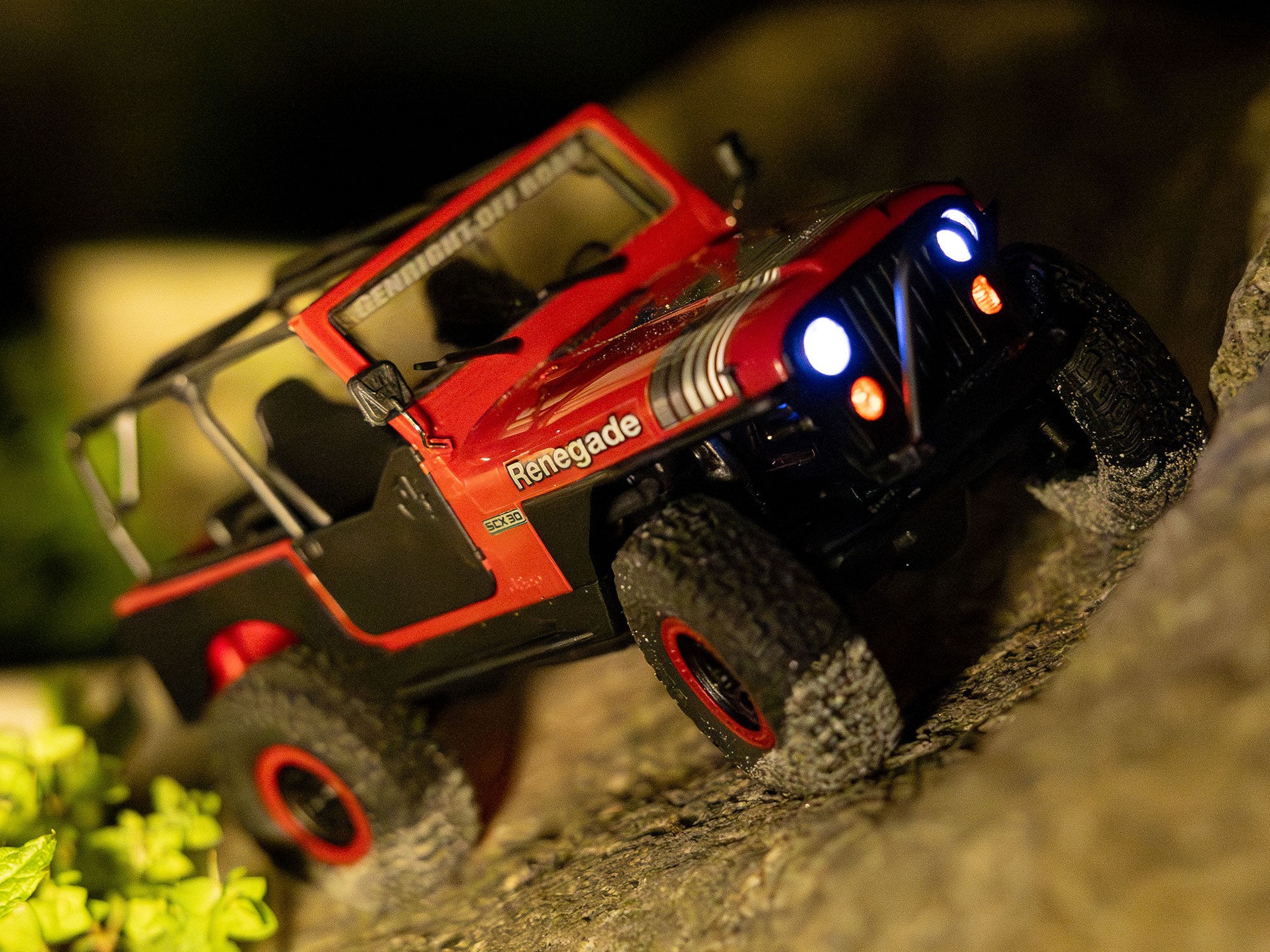 1/30 SCX30 Jeep CJ-7 GenRight 4X4 RTR, Red-23