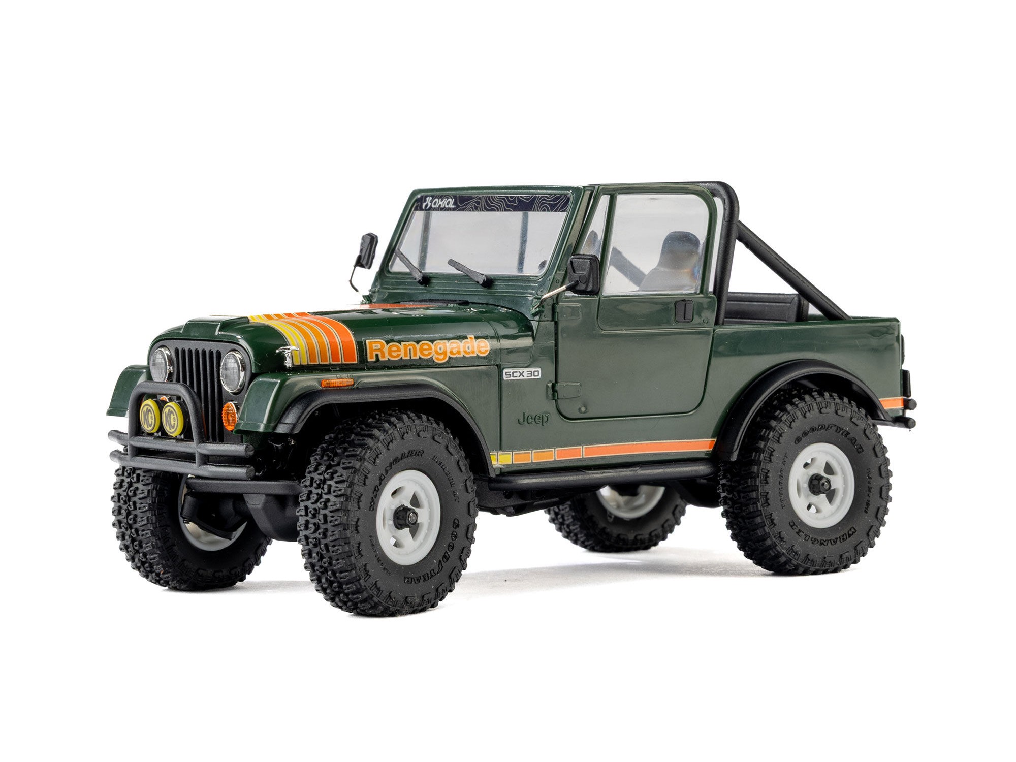 1/30 SCX30 Jeep CJ-7 Renegade 4X4 RTR, Green-3