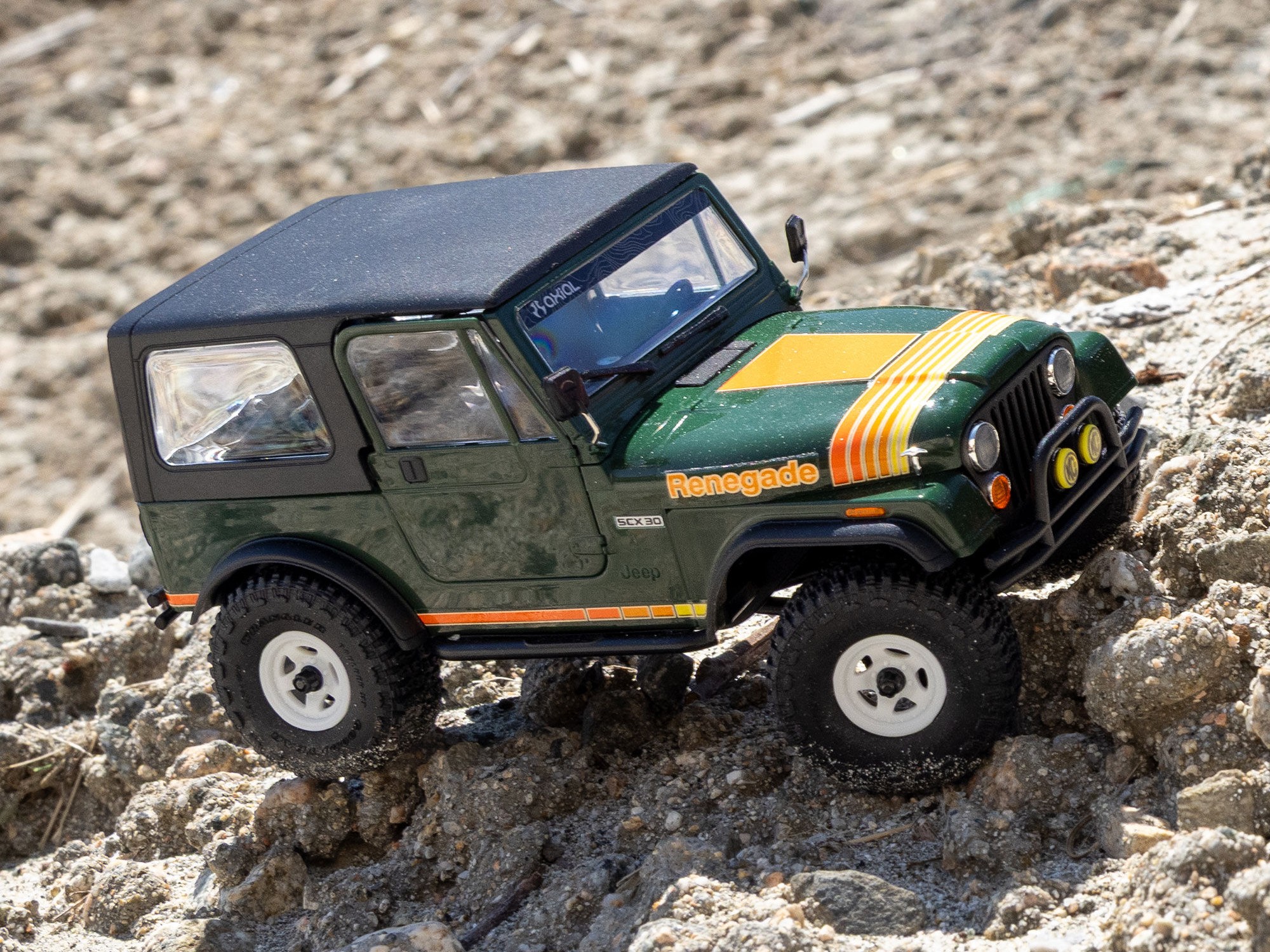 1/30 SCX30 Jeep CJ-7 Renegade 4X4 RTR, Green-25