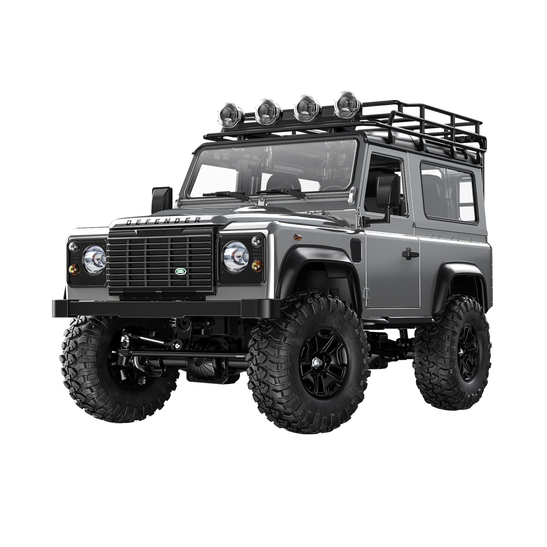 Double E Grey 1/14 Land Rover Defender 90 RC Crawler Pro