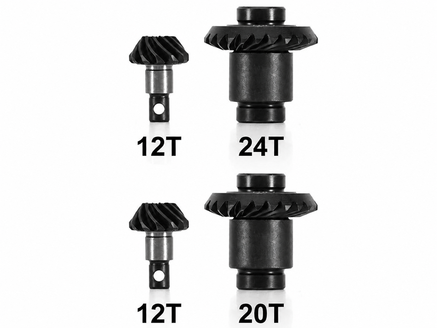 12T/20T and 12T/24T Alloy Steel Gears for FMS FCX24 FCX18