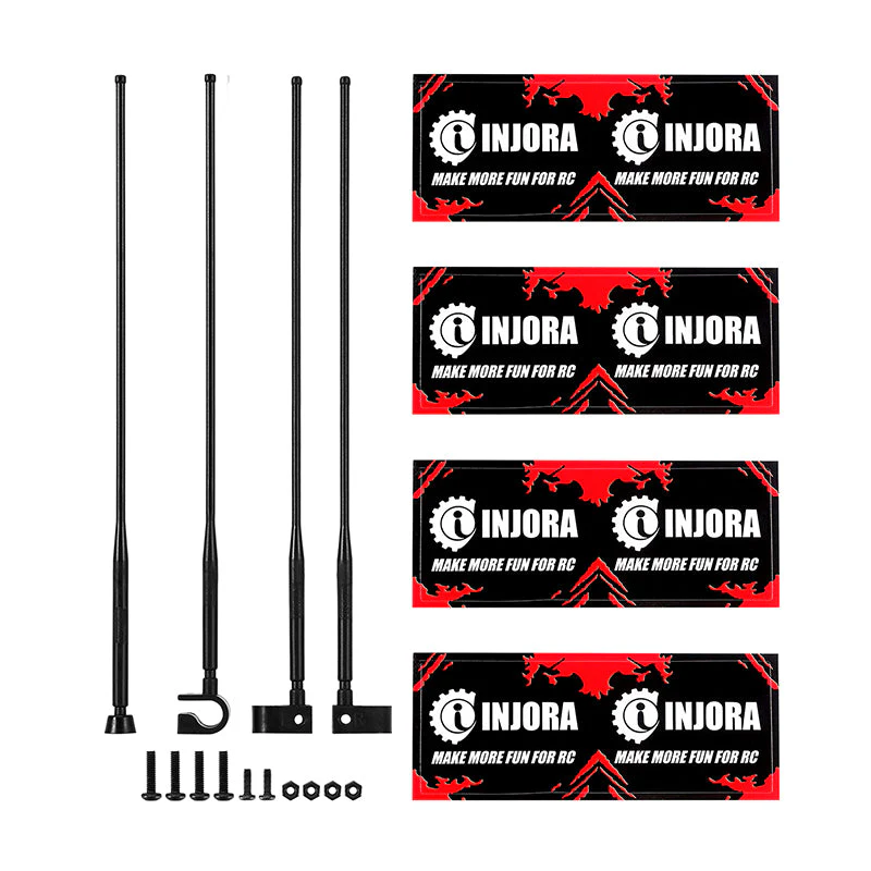 14.7cm Antenna With Flags For 1/10 RC Crawler
